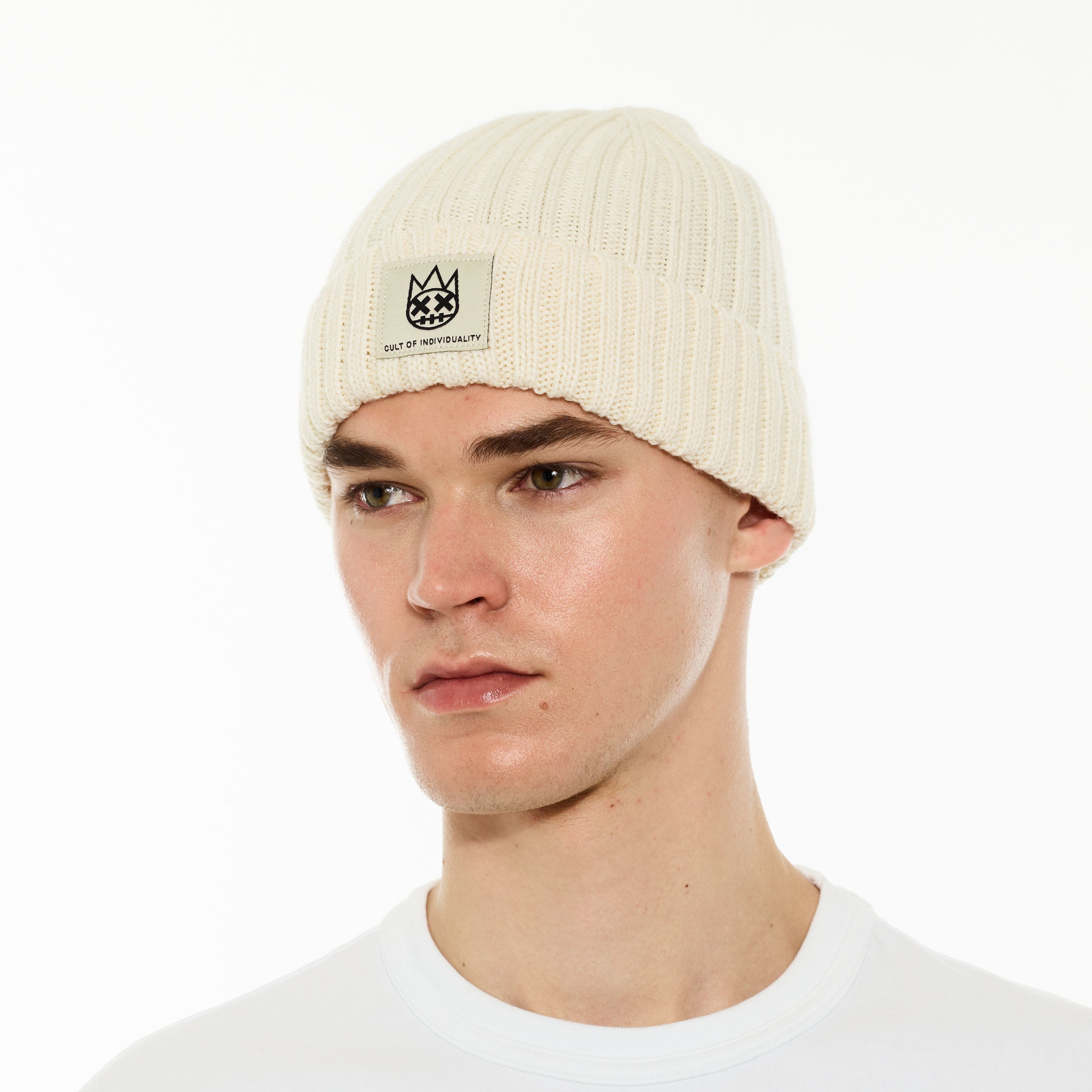 Cult's Knit Hat in Winter White - Image 3