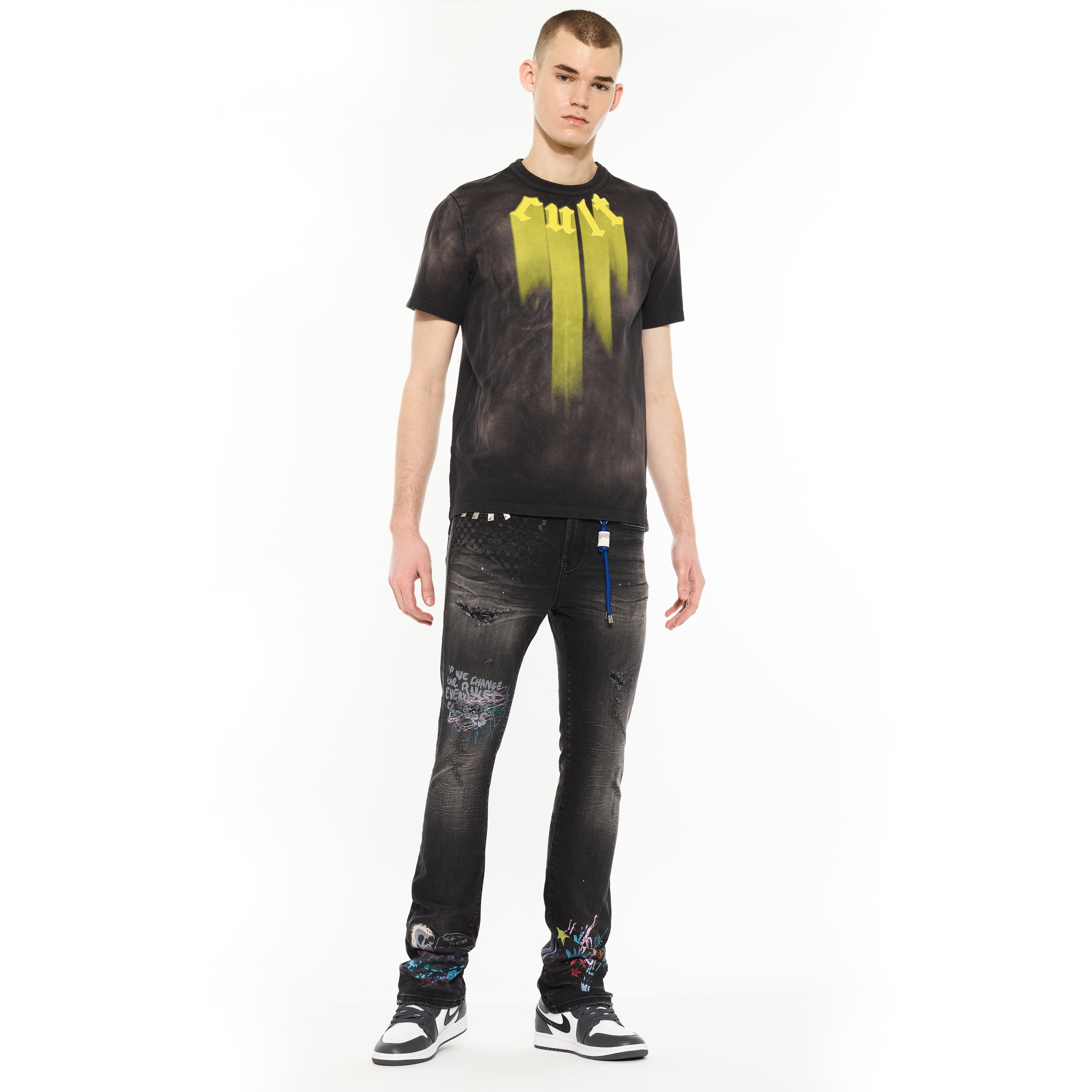 Cult's Lenny Bootcut 603 Jeans in Graffiti - Image 5