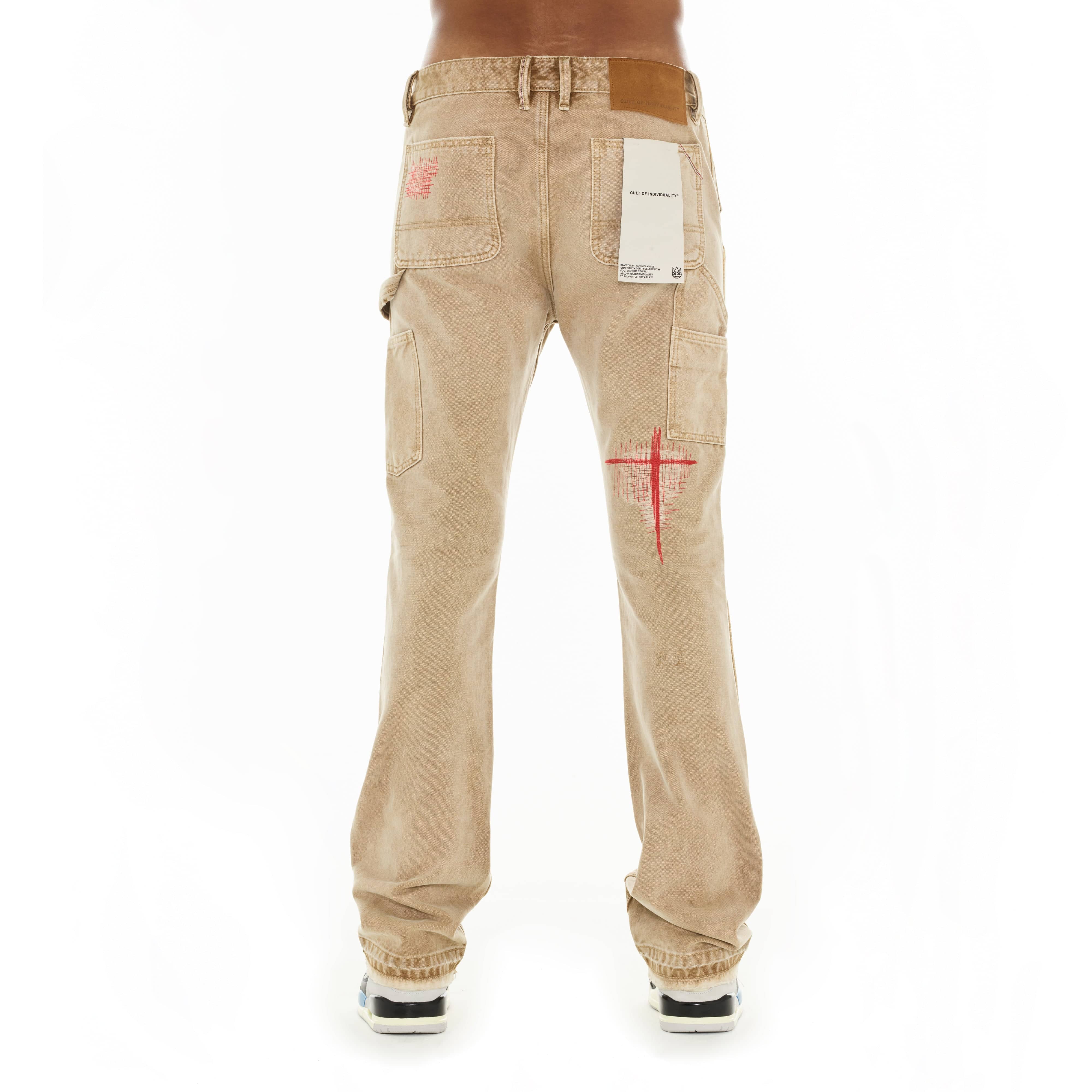 Cult's Lenny Bootcut 603 Jeans in Khaki Canvas - Image 3