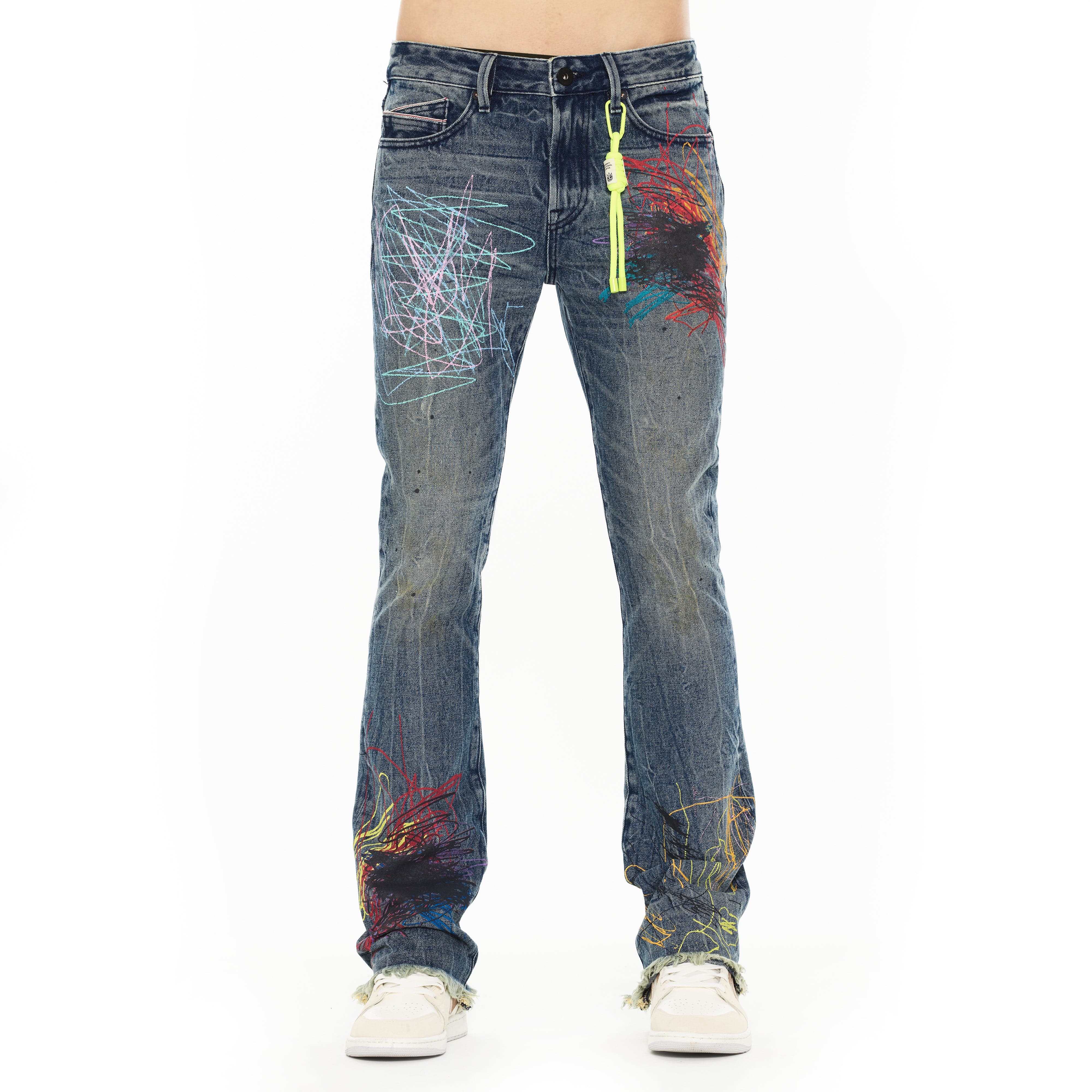 Cult's Lenny Bootcut 603 Jeans in Scribble - Image 2