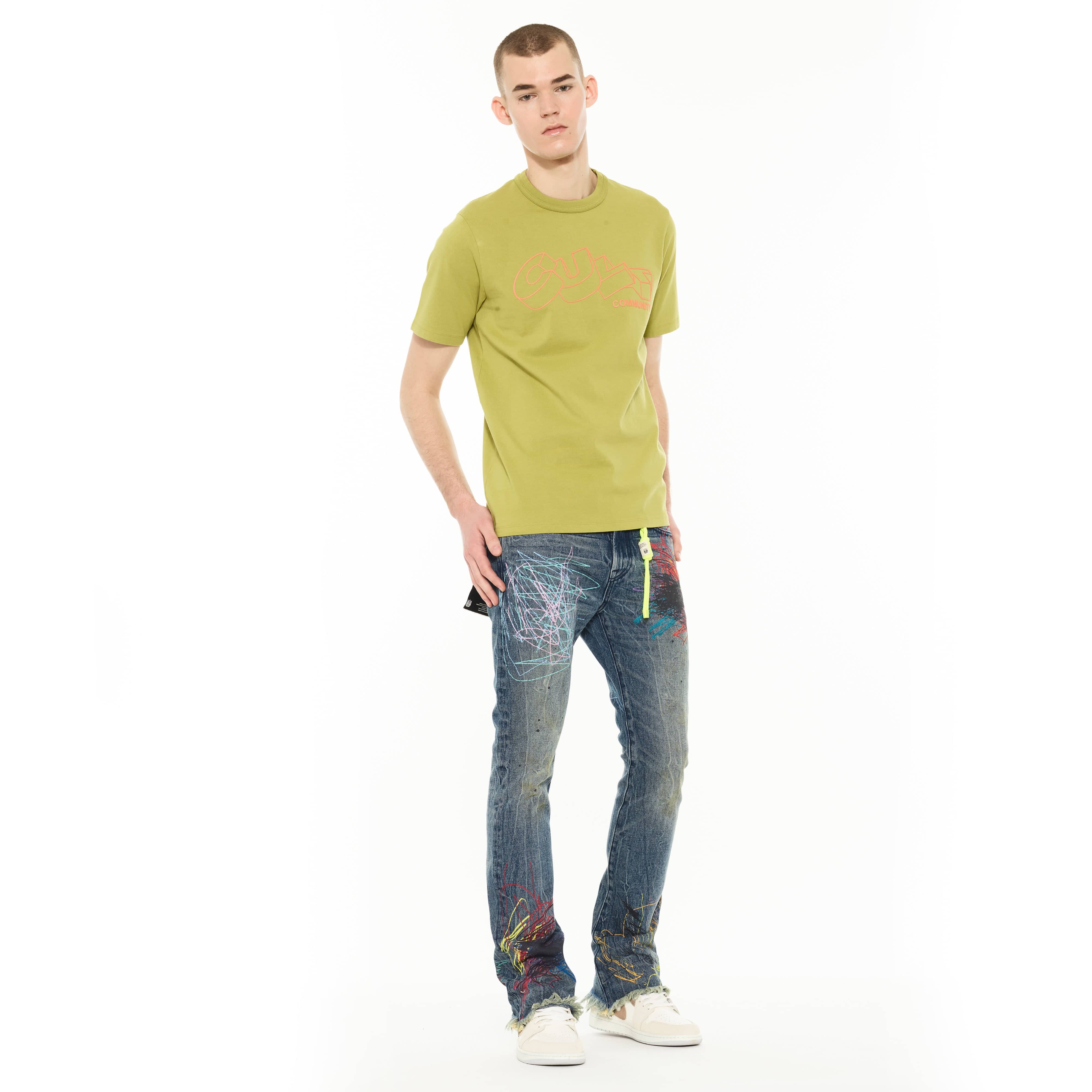 Cult's Lenny Bootcut 603 Jeans in Scribble - Image 5