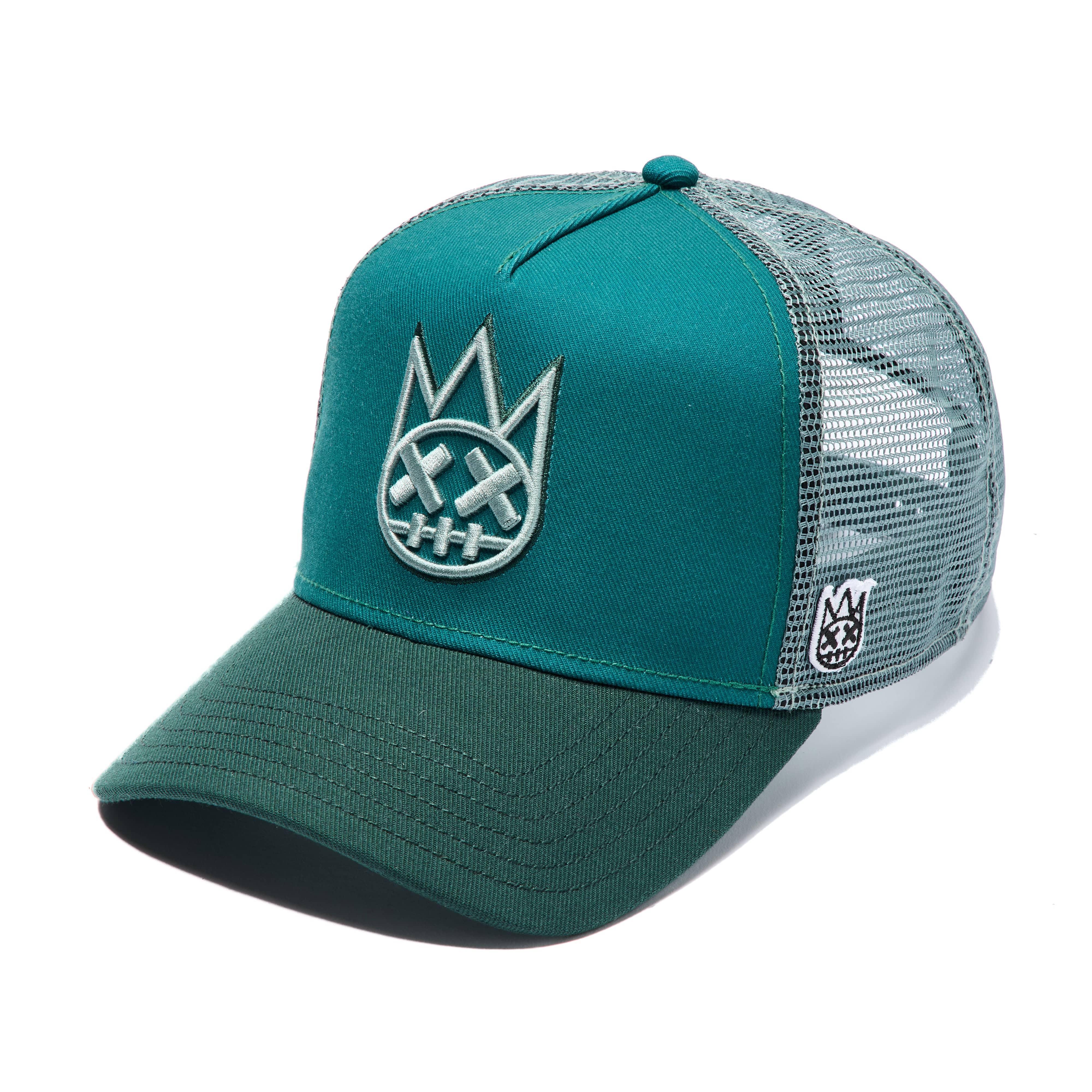 Cult's Logo Mesh Back Trucker Hat In Bayberry - Image 2