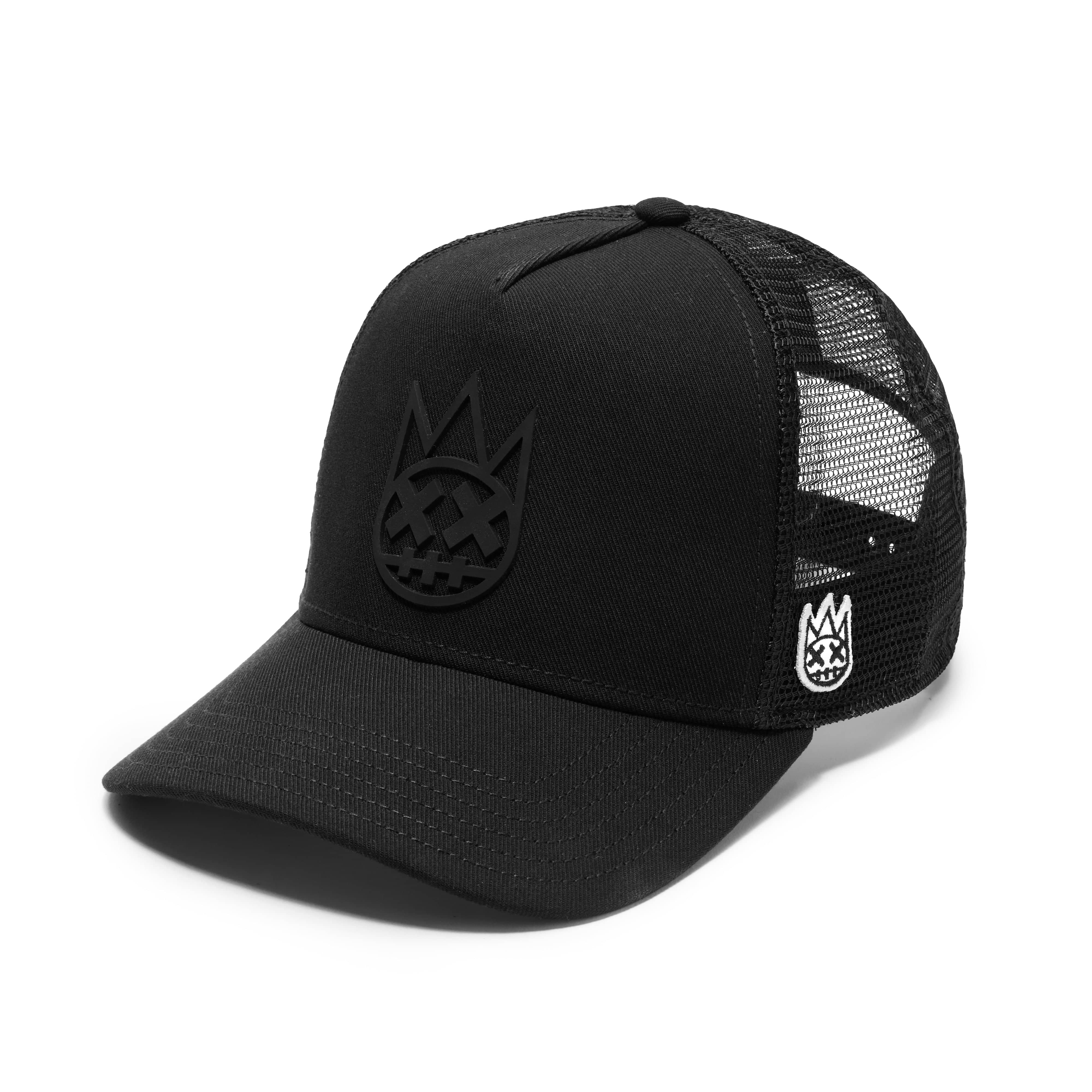 Cult's Logo Mesh Back Trucker Hat "Shimuchan" in Black - Image 2