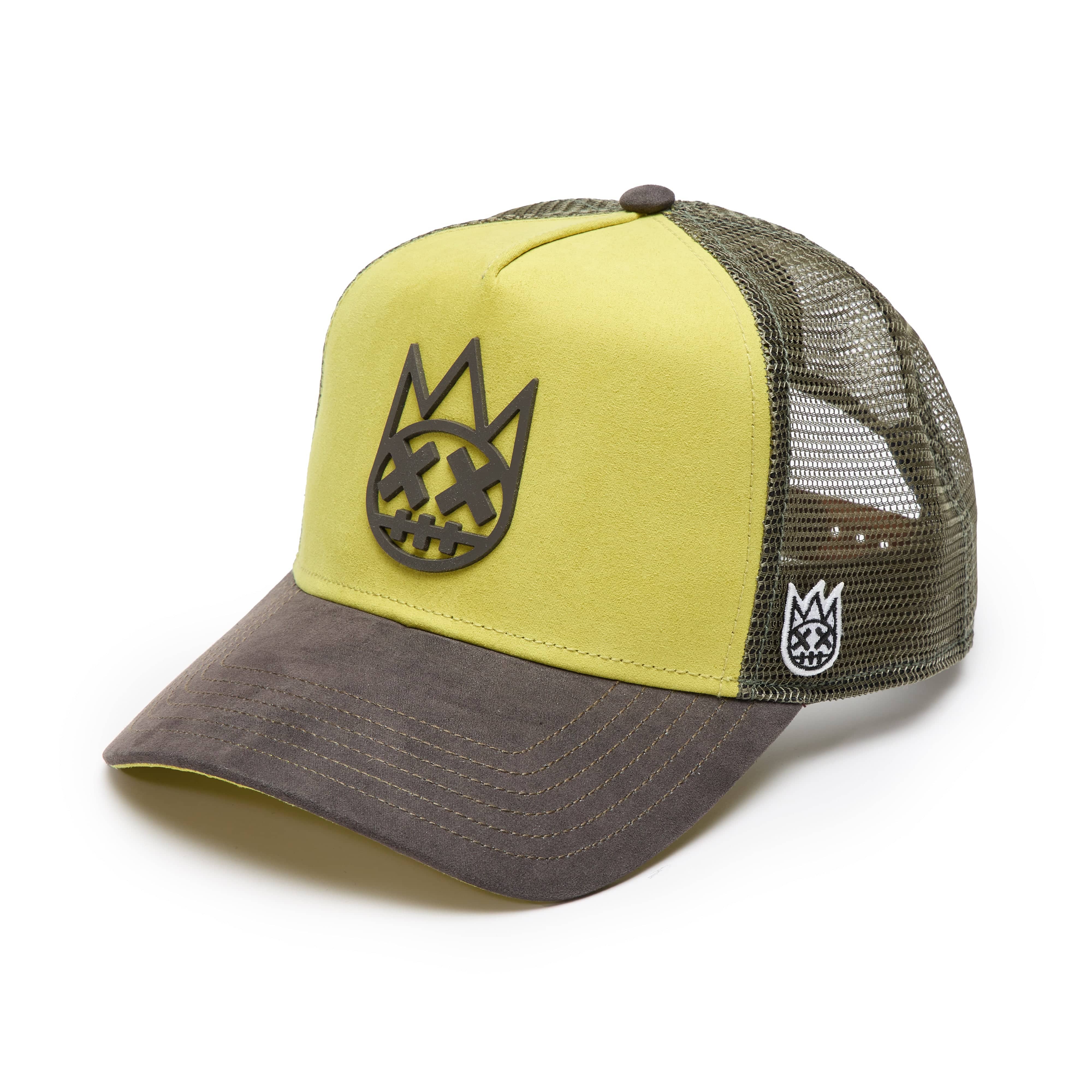 Cult's Logo Mesh Back Trucker Hat "Shimuchan" in Green Sheen - Image 2