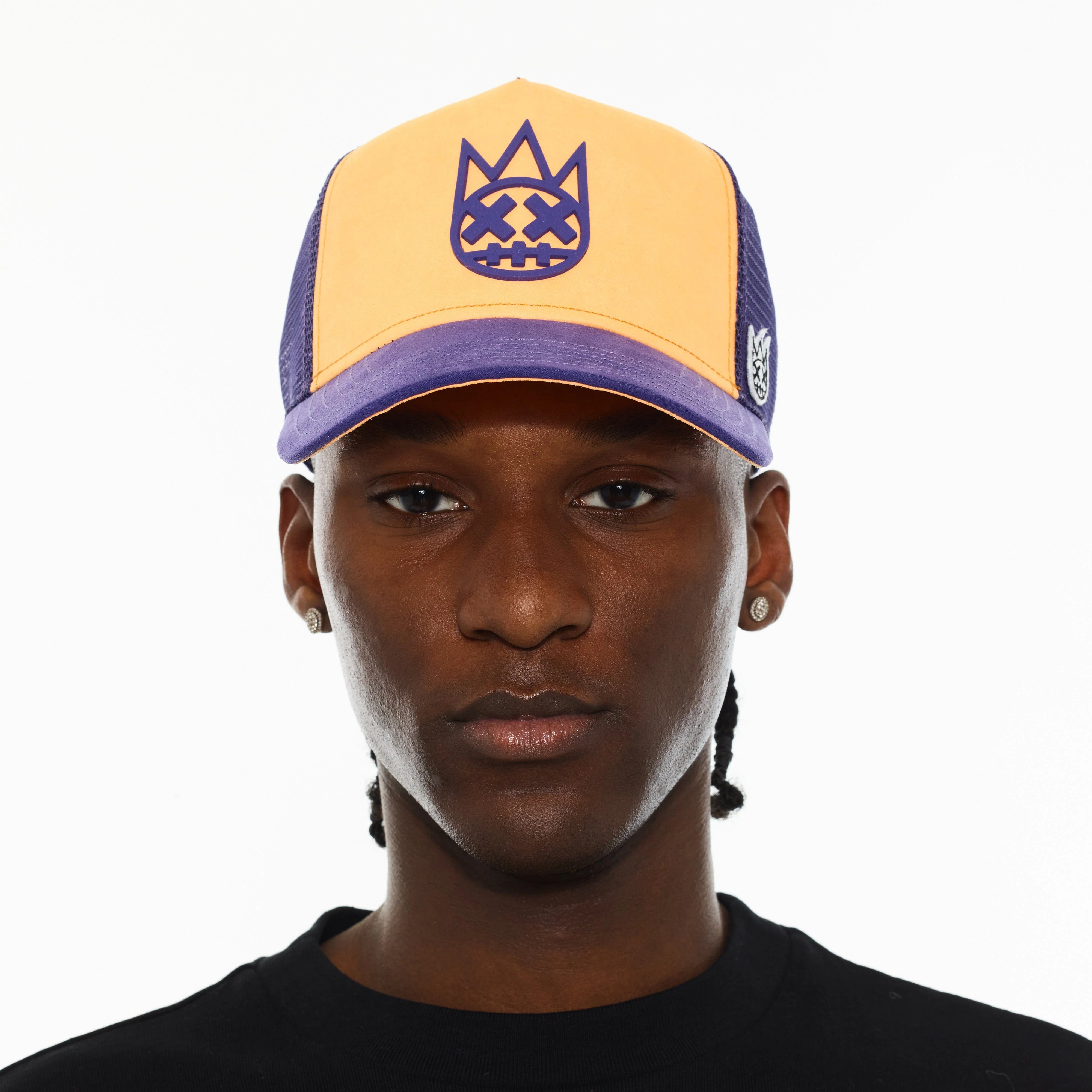 Cult's Logo Mesh Back Trucker Hat "Shimuchan" in Neon Orange - Image 3