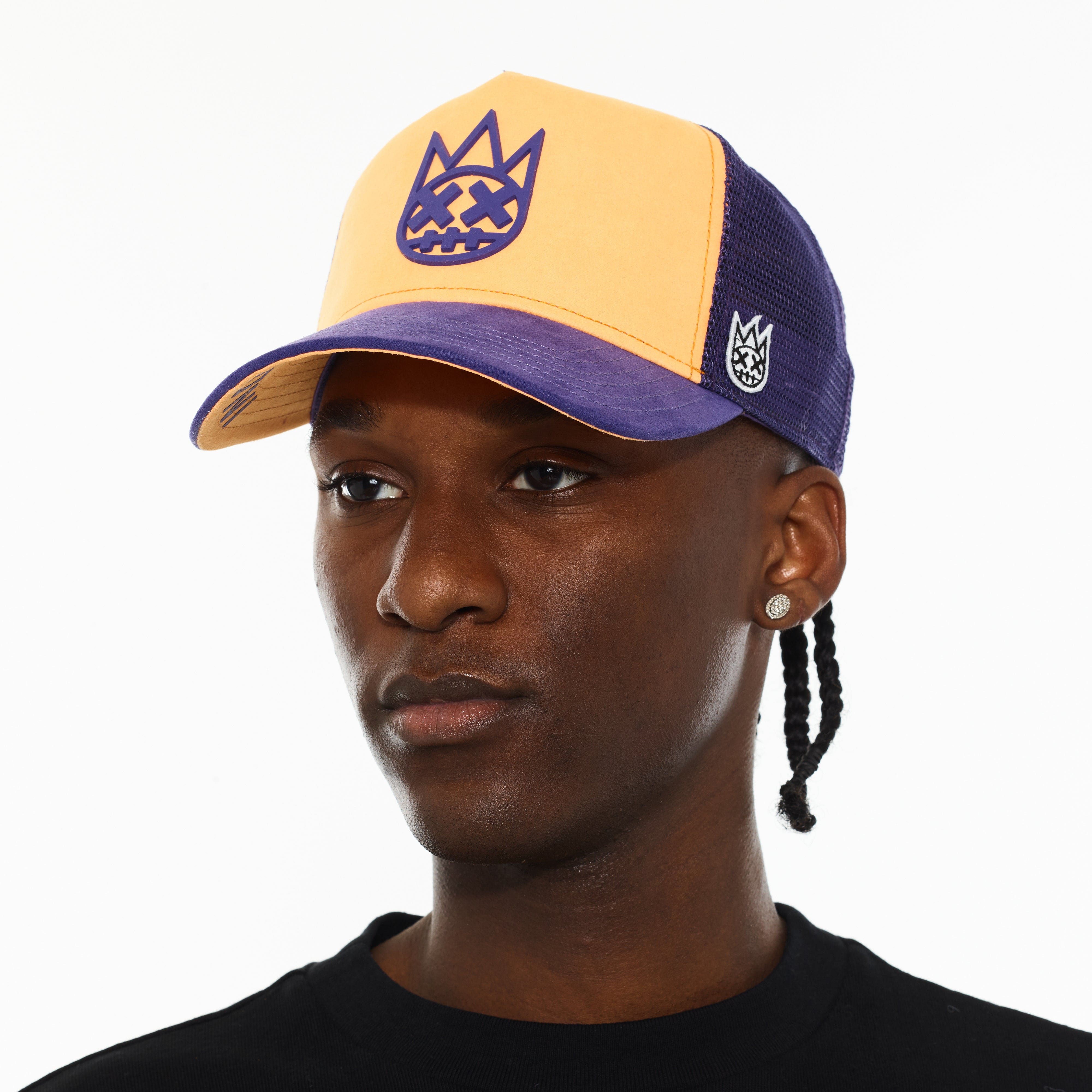 Cult's Logo Mesh Back Trucker Hat "Shimuchan" in Neon Orange - Image 4