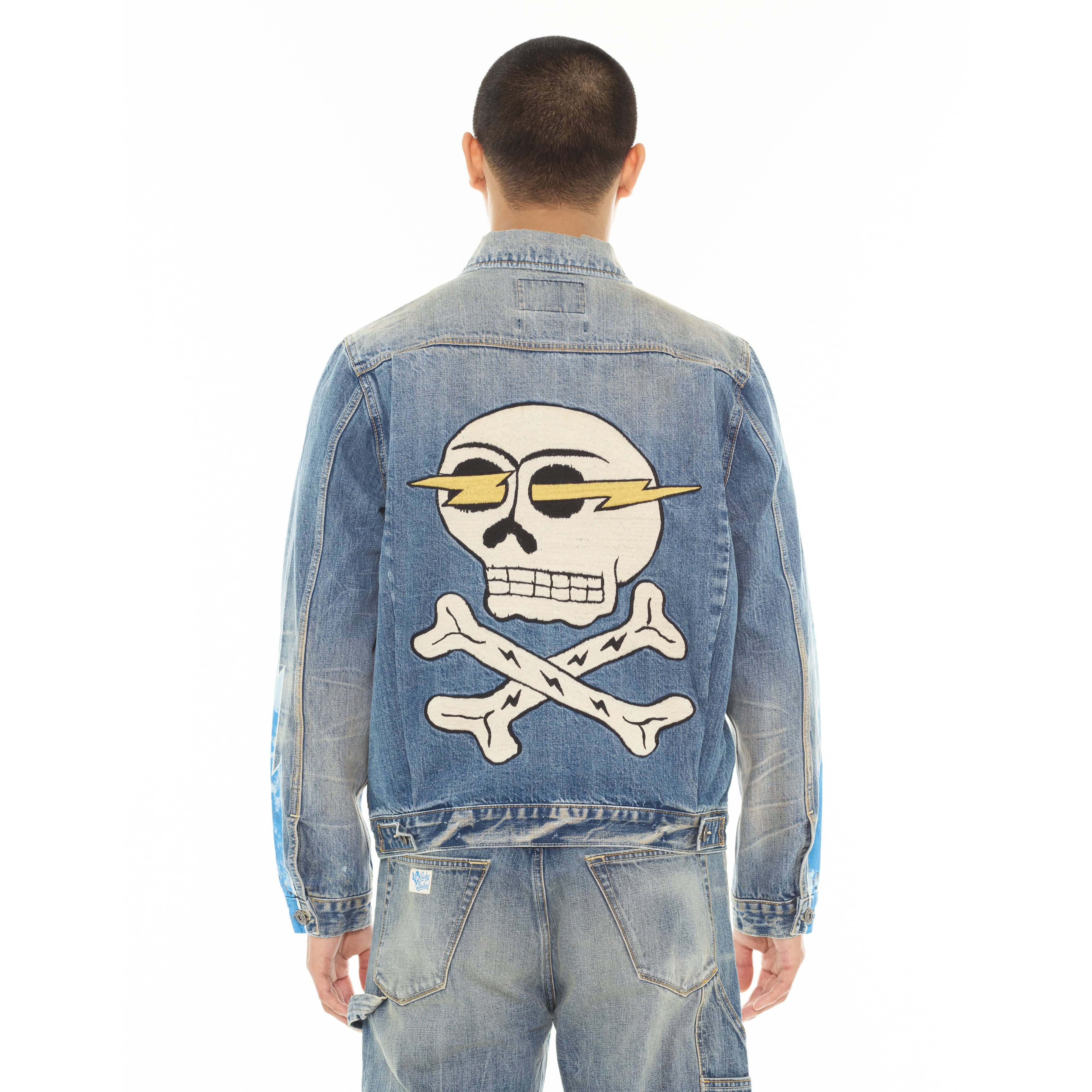 Cult's Lucky Bastard Classic Denim Jacket in Acid - Image 3