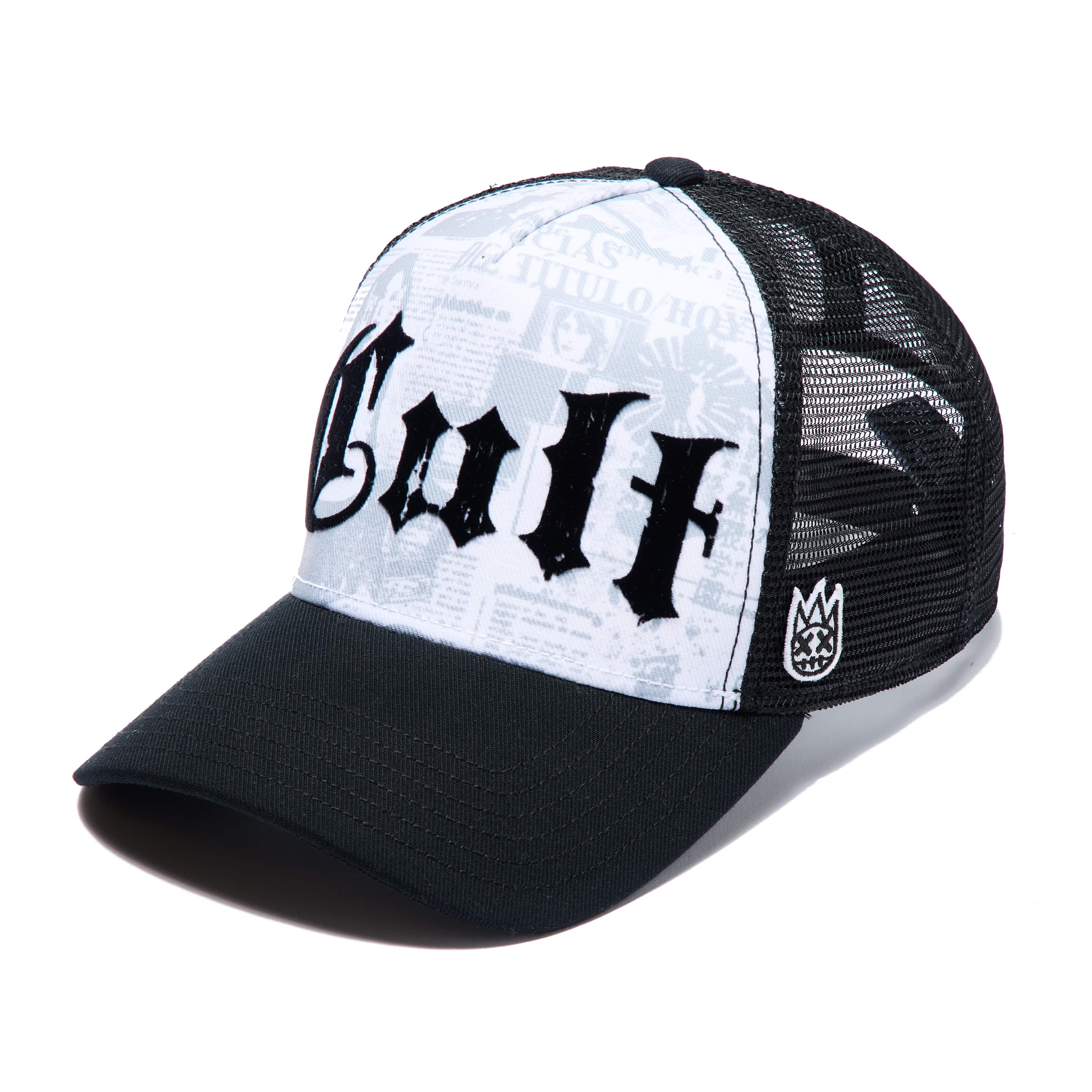 Cult's Mesh Back Trucker Hat "Propaganda" In White - Image 2