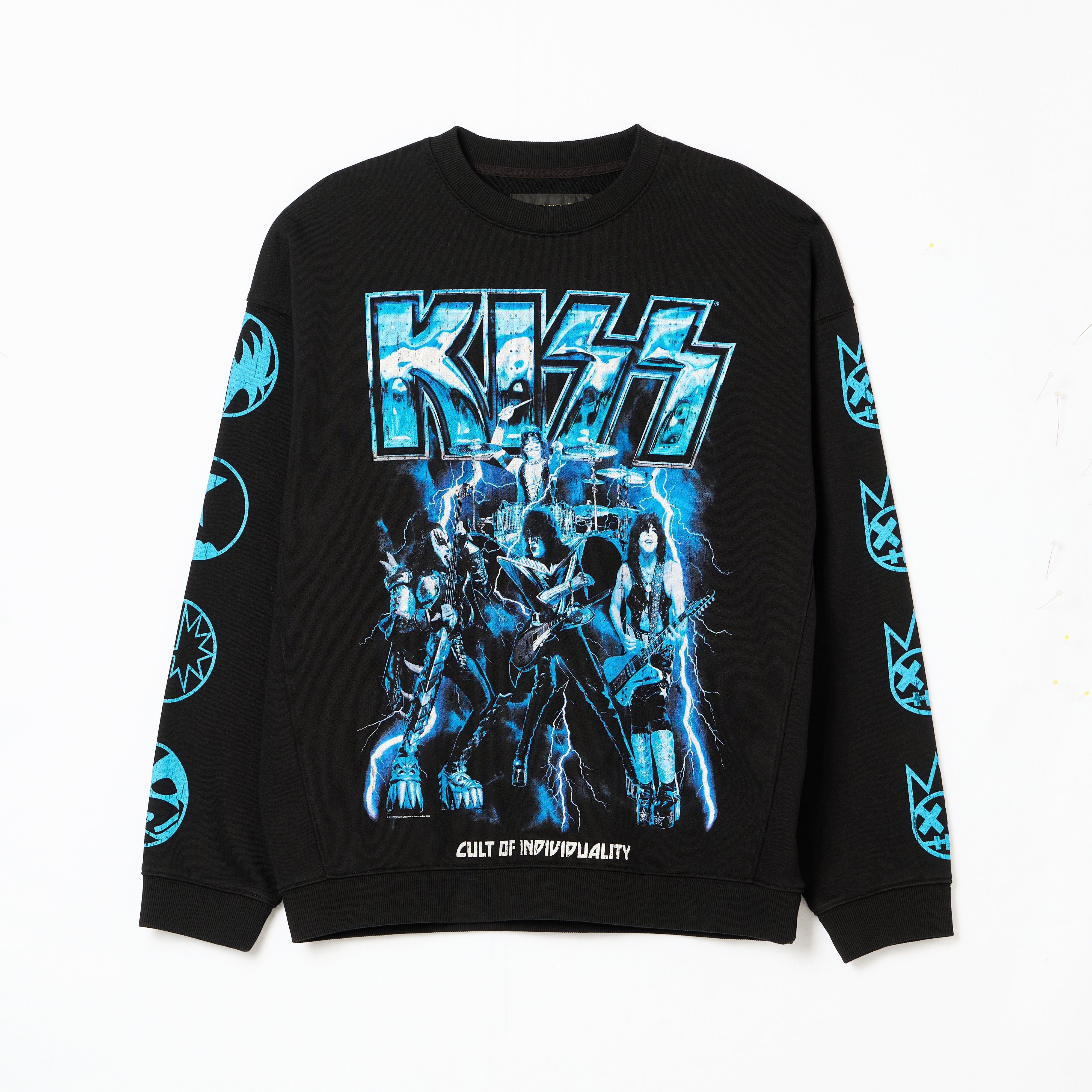 Cult's Novelty Fleece Crew Sweatshirt in Black