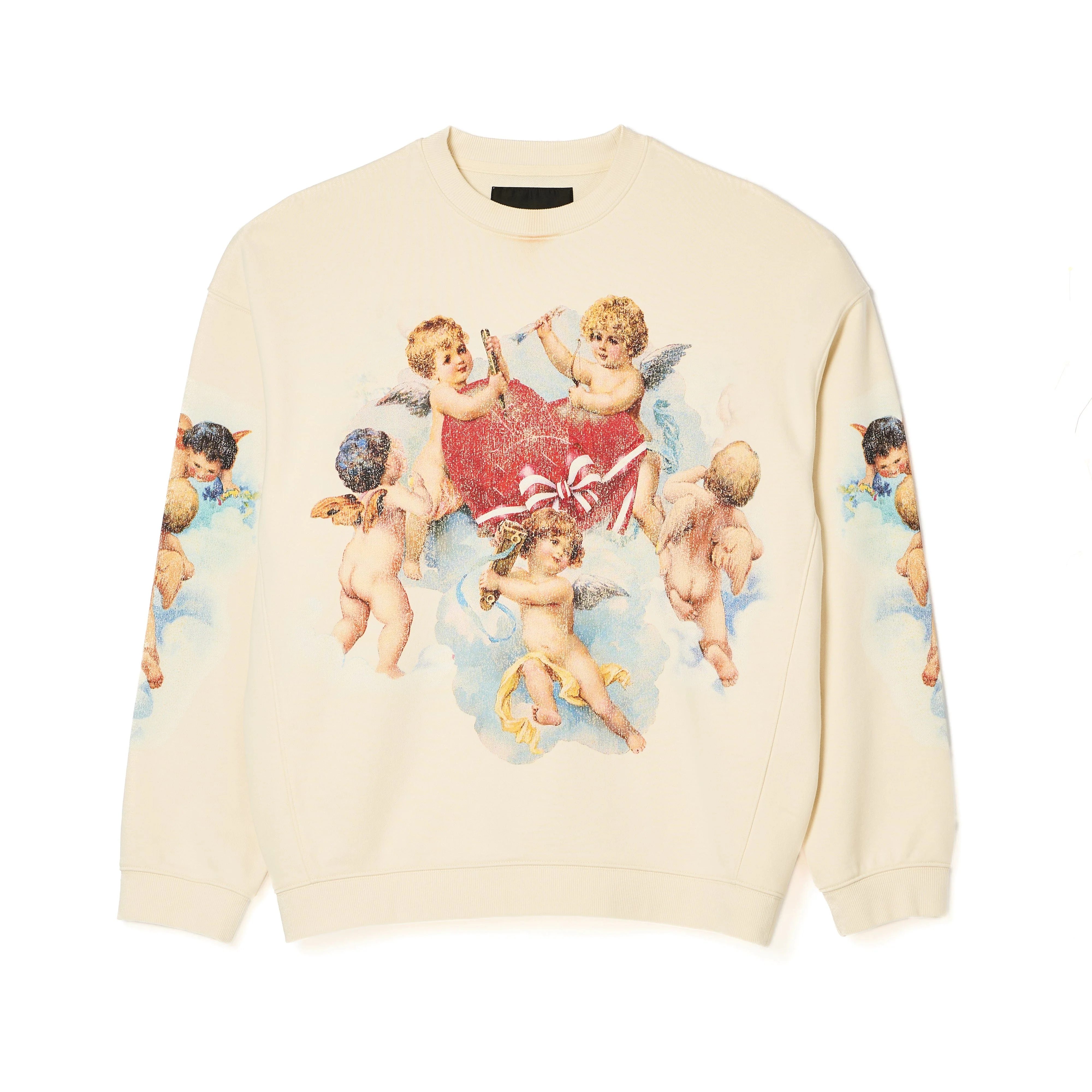 Cult's Novelty Fleece Crew Sweatshirt in Winter White