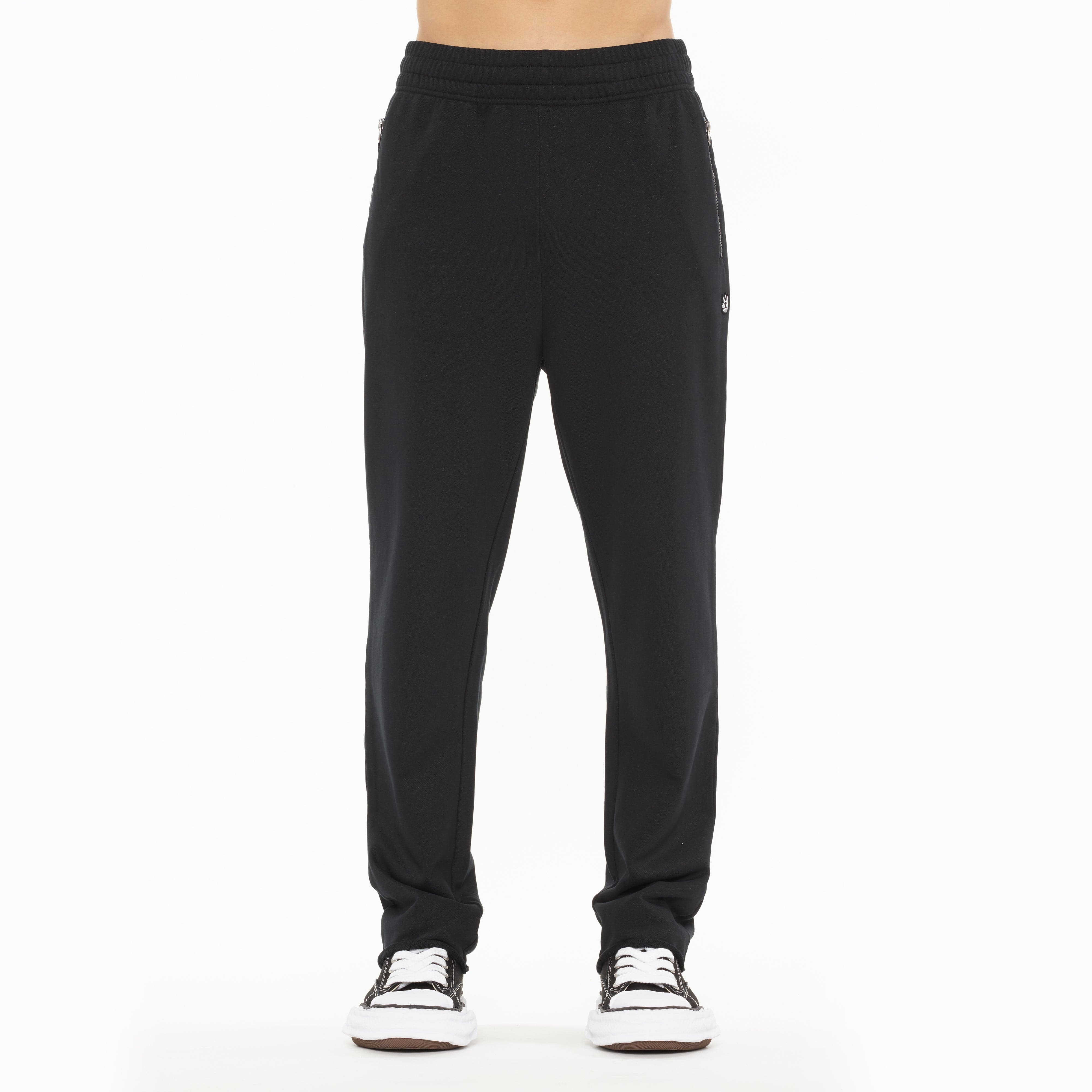 Cult's Open Hem Sweatpants in Black - Image 2