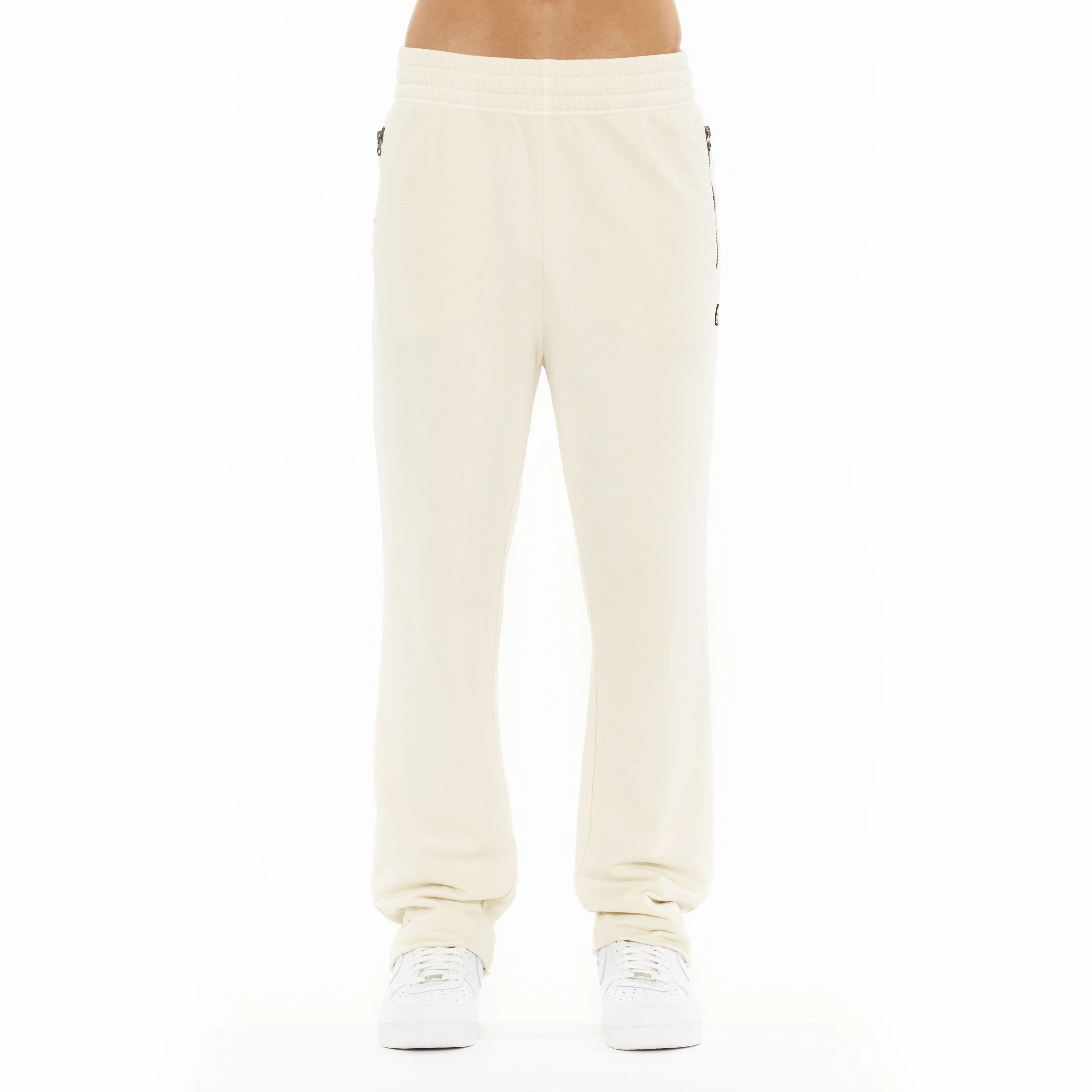Cult's Open Hem Sweatpants in Winter White - Image 2