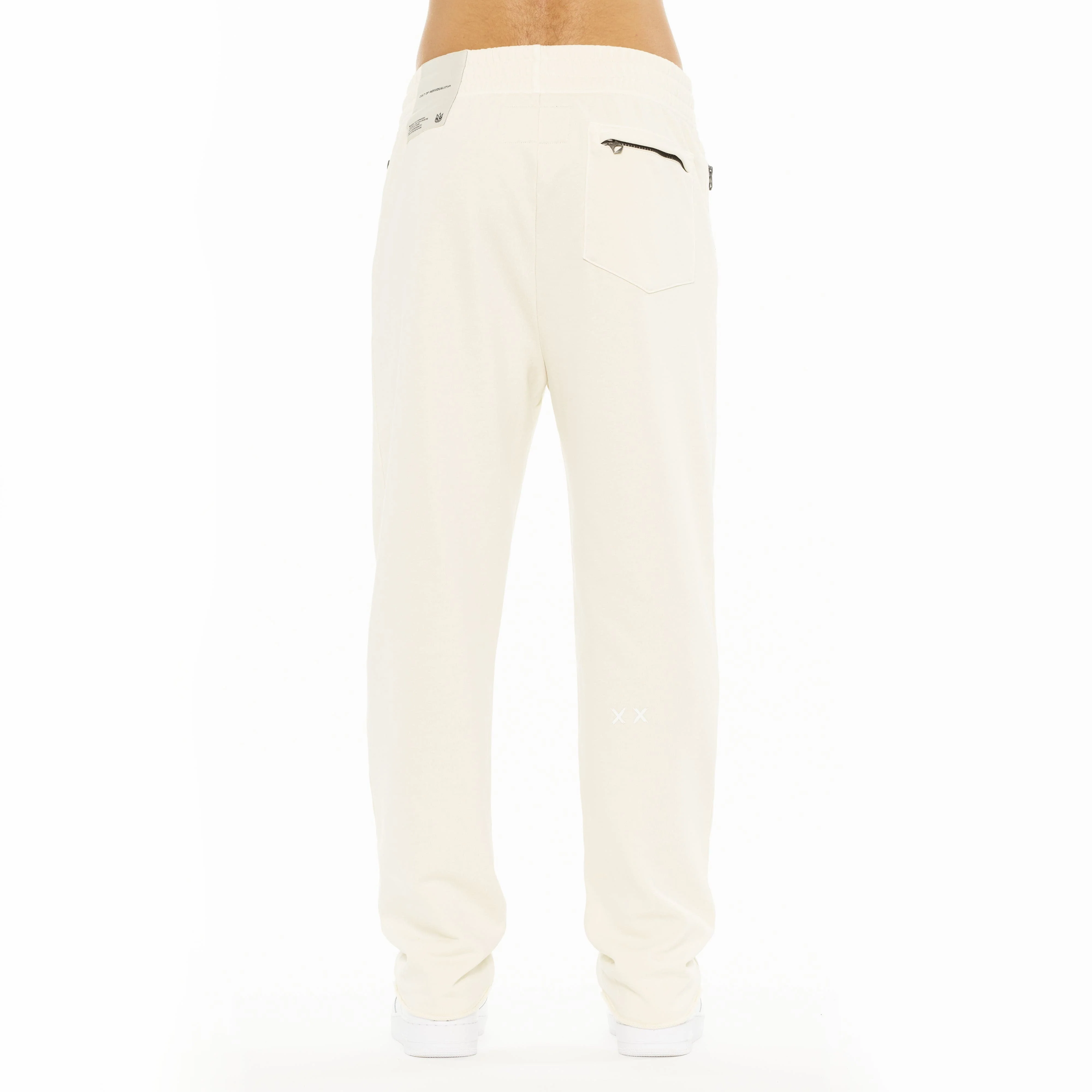 Cult's Open Hem Sweatpants in Winter White - Image 3