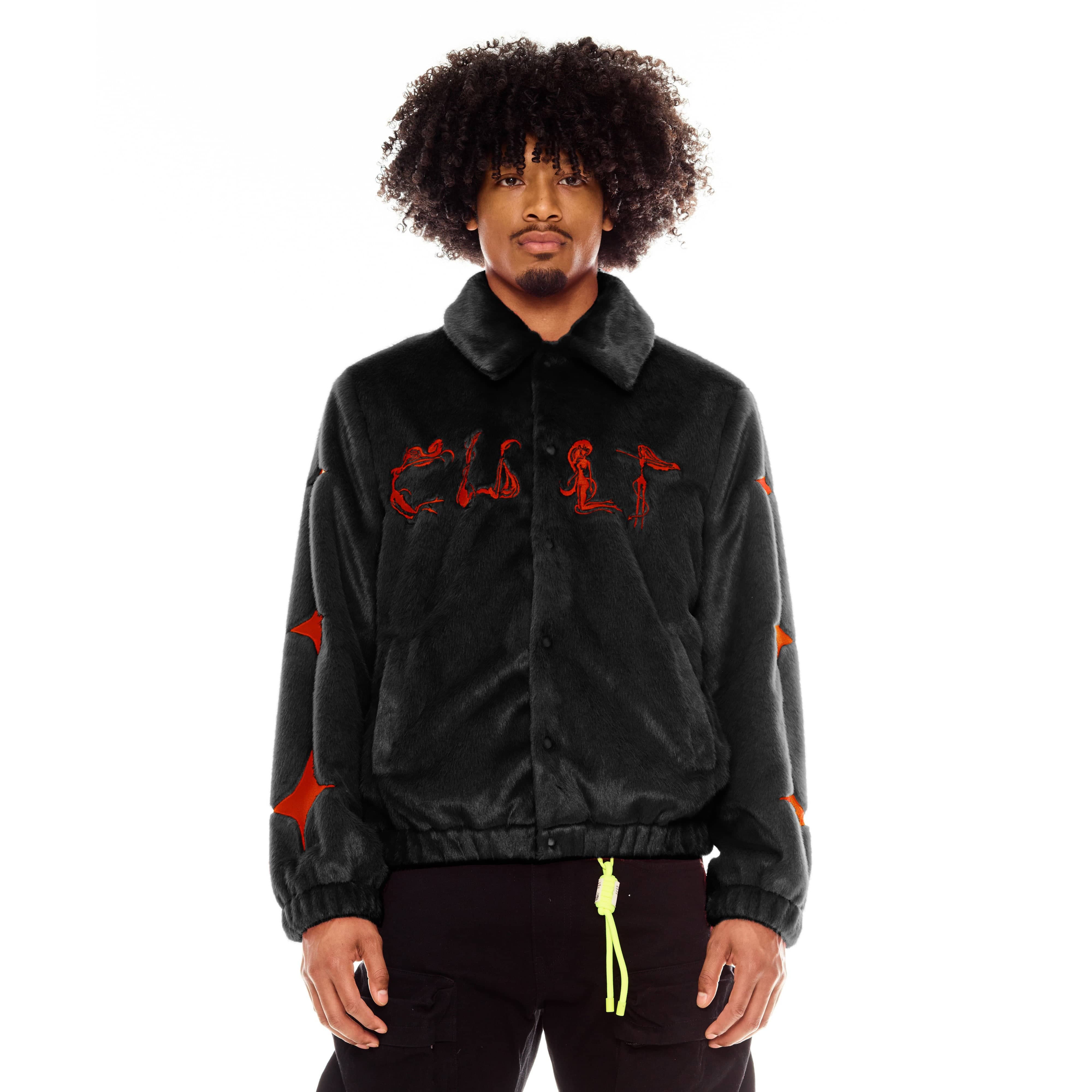 Cult's Polar Fleece Jacket in Black - Image 2