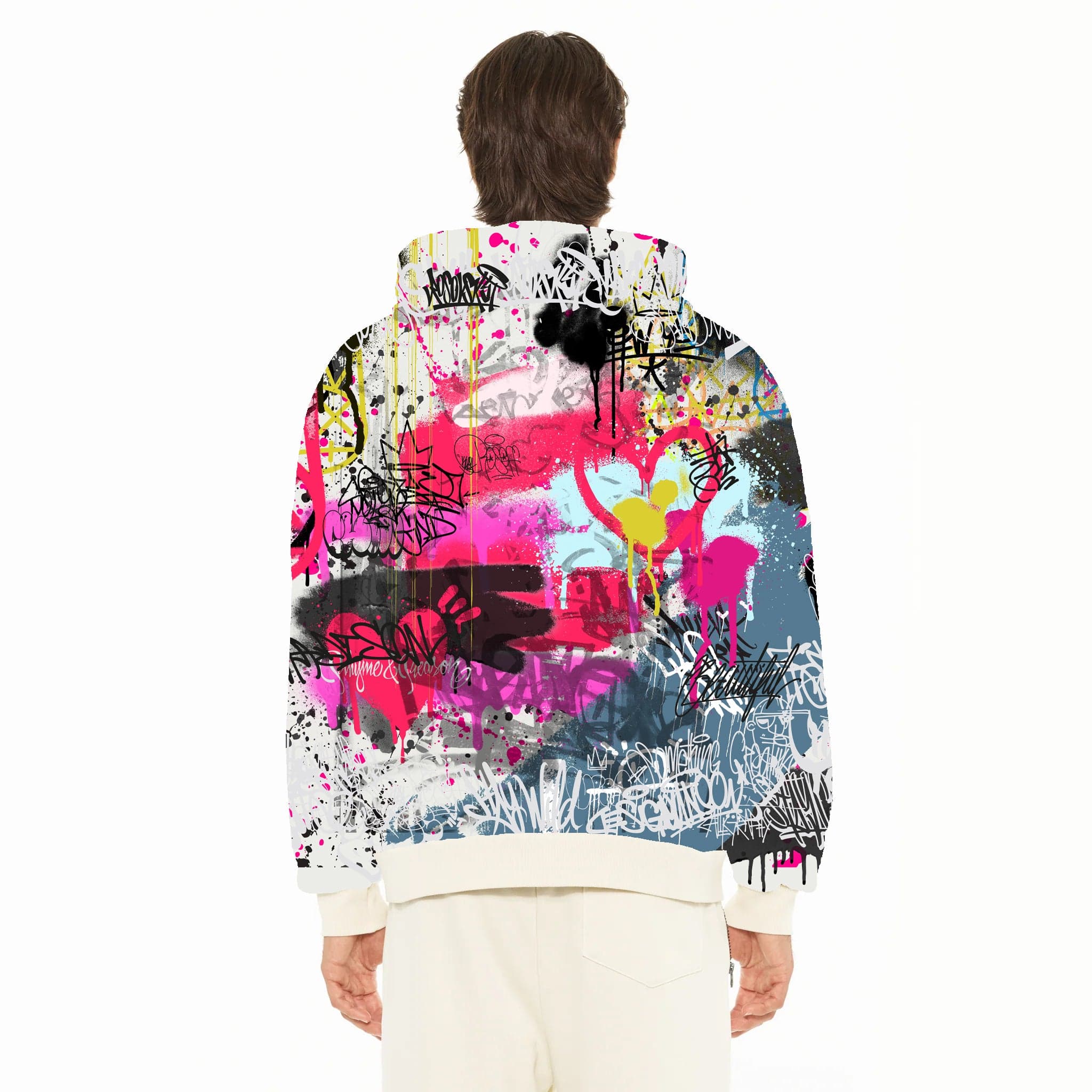 Cult's Pullover Novelty Hoody in All Over Print - Image 4