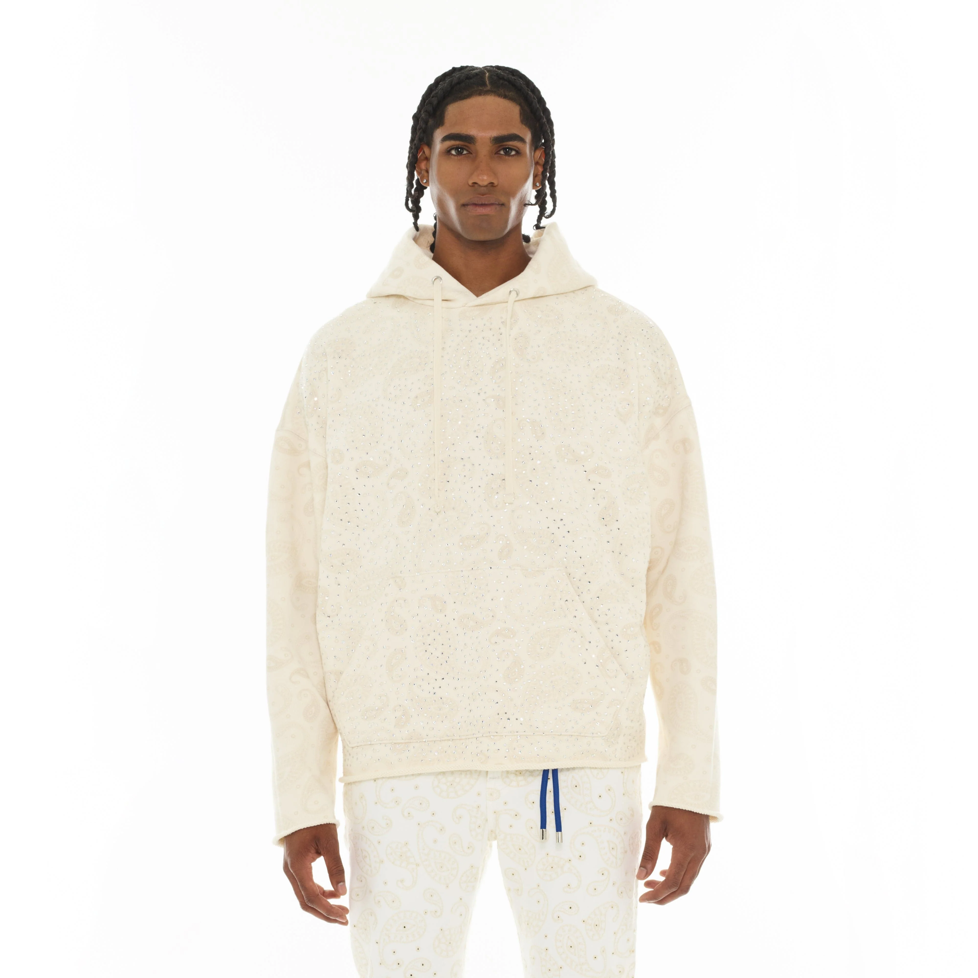 Cult's Pullover Novelty Hoody "Paisley" in Paisley - Image 2