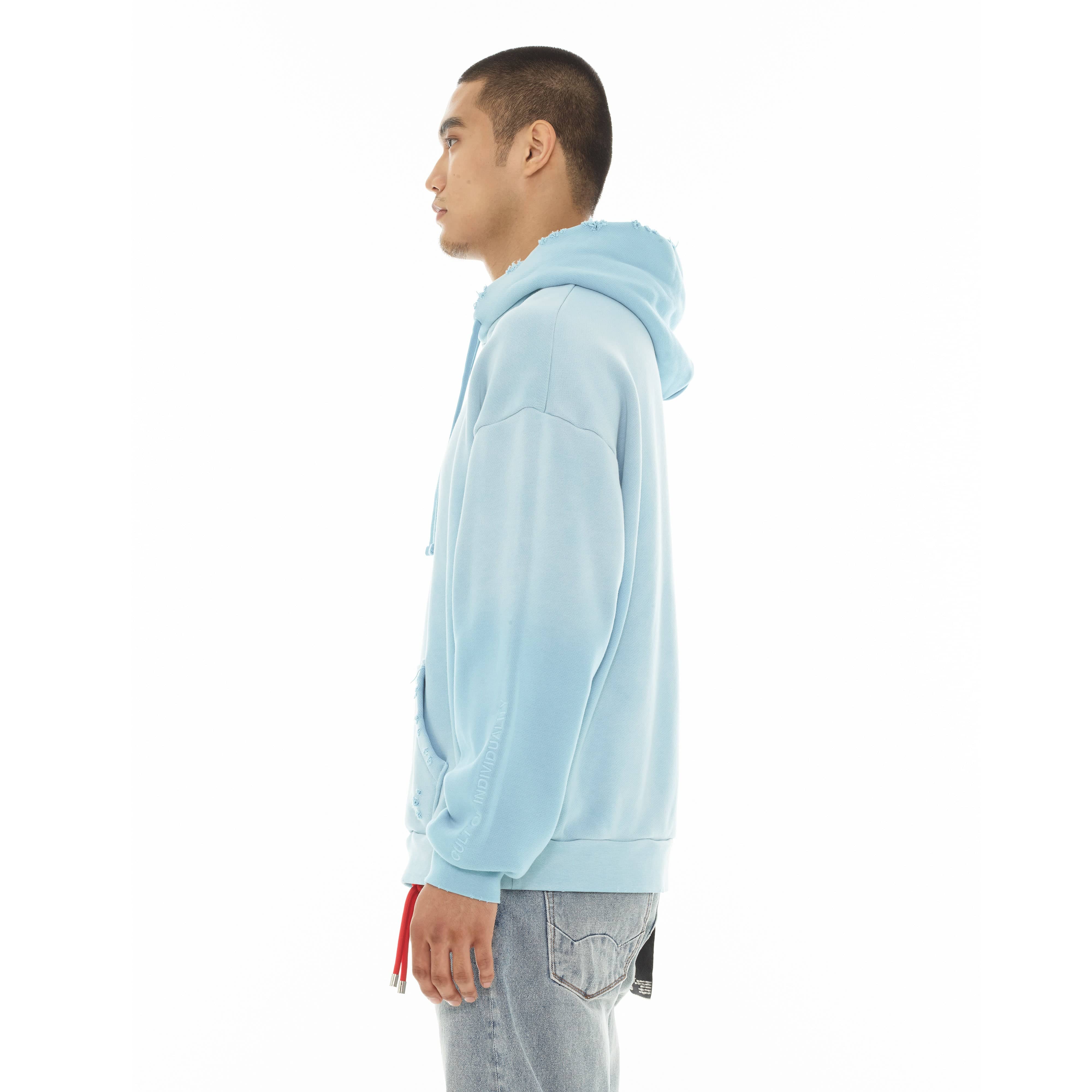 Cult's Pullover Sweatshirt "Core" 620 Grams In Blue Glow - Image 4