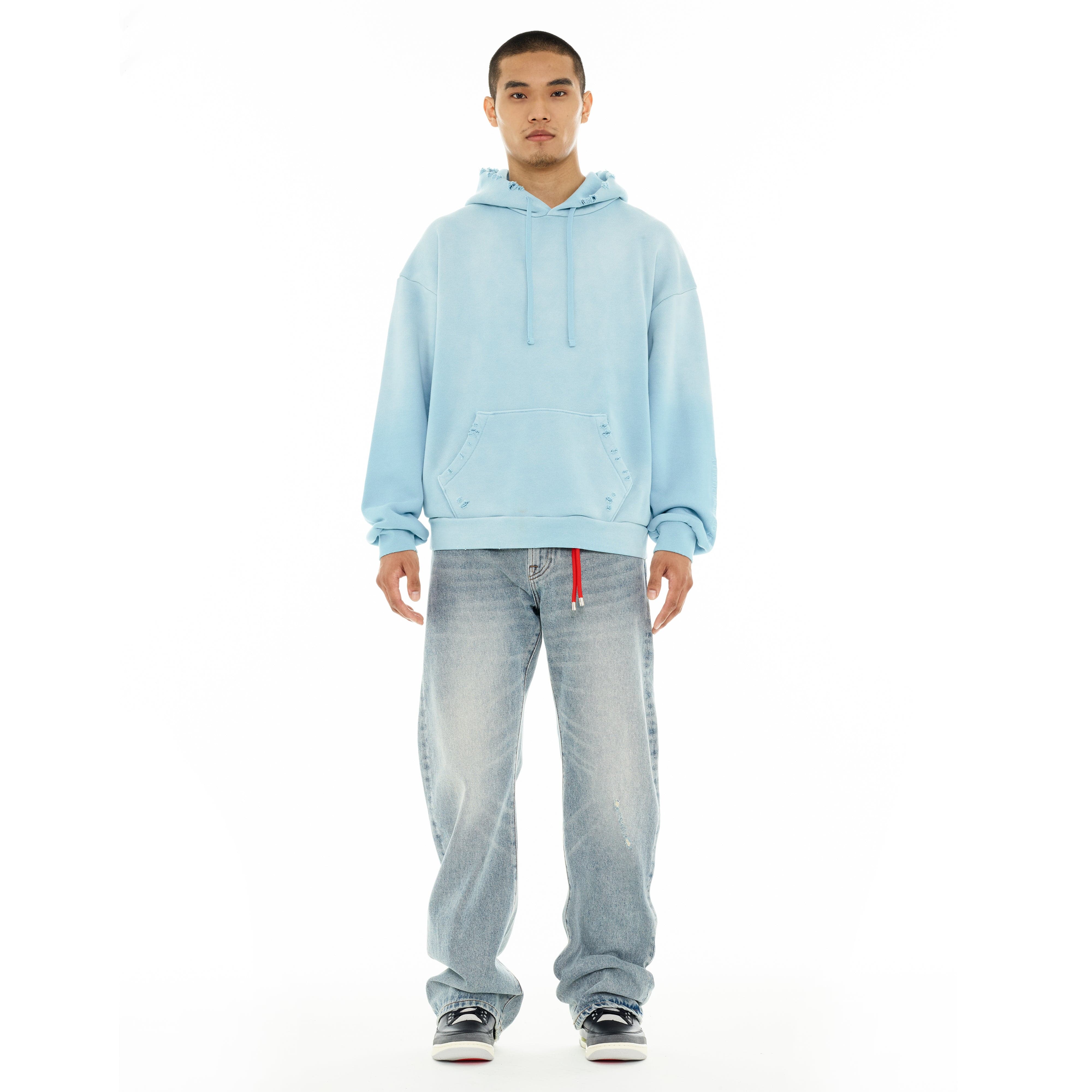 Cult's Pullover Sweatshirt "Core" 620 Grams In Blue Glow - Image 5