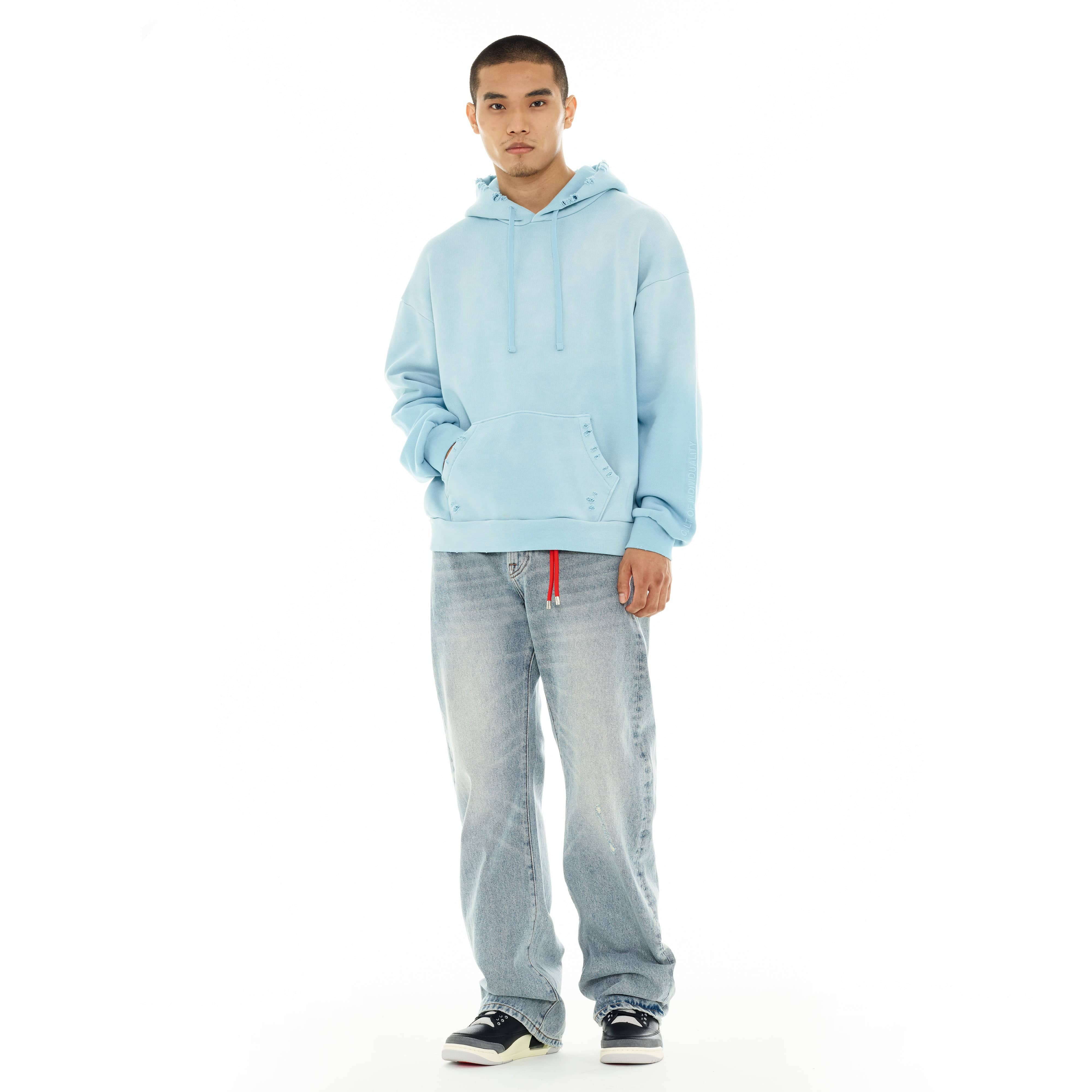 Cult's Pullover Sweatshirt "Core" 620 Grams In Blue Glow - Image 6