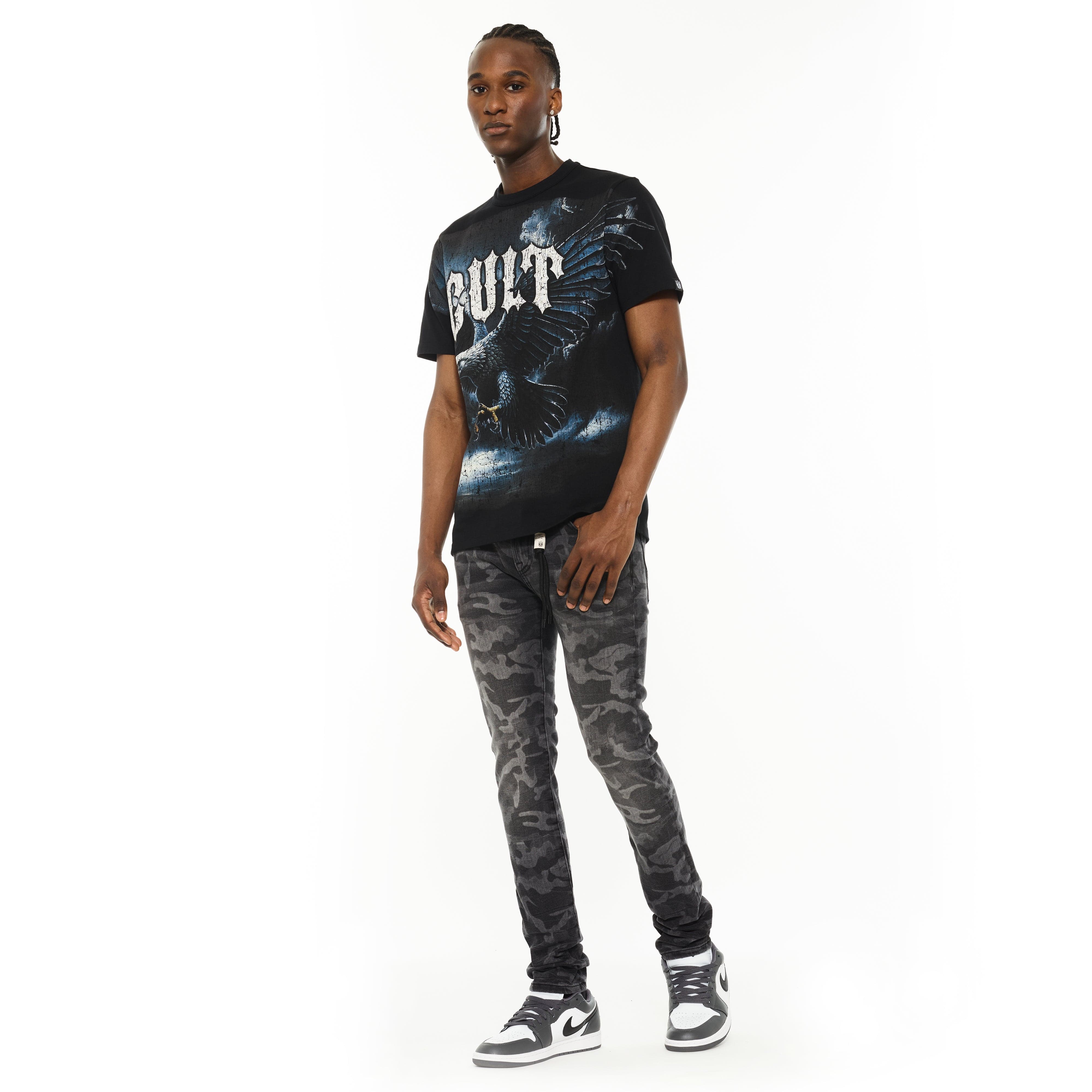 Cult's Punk Super Skinny 601 Jeans in Camo - Image 6