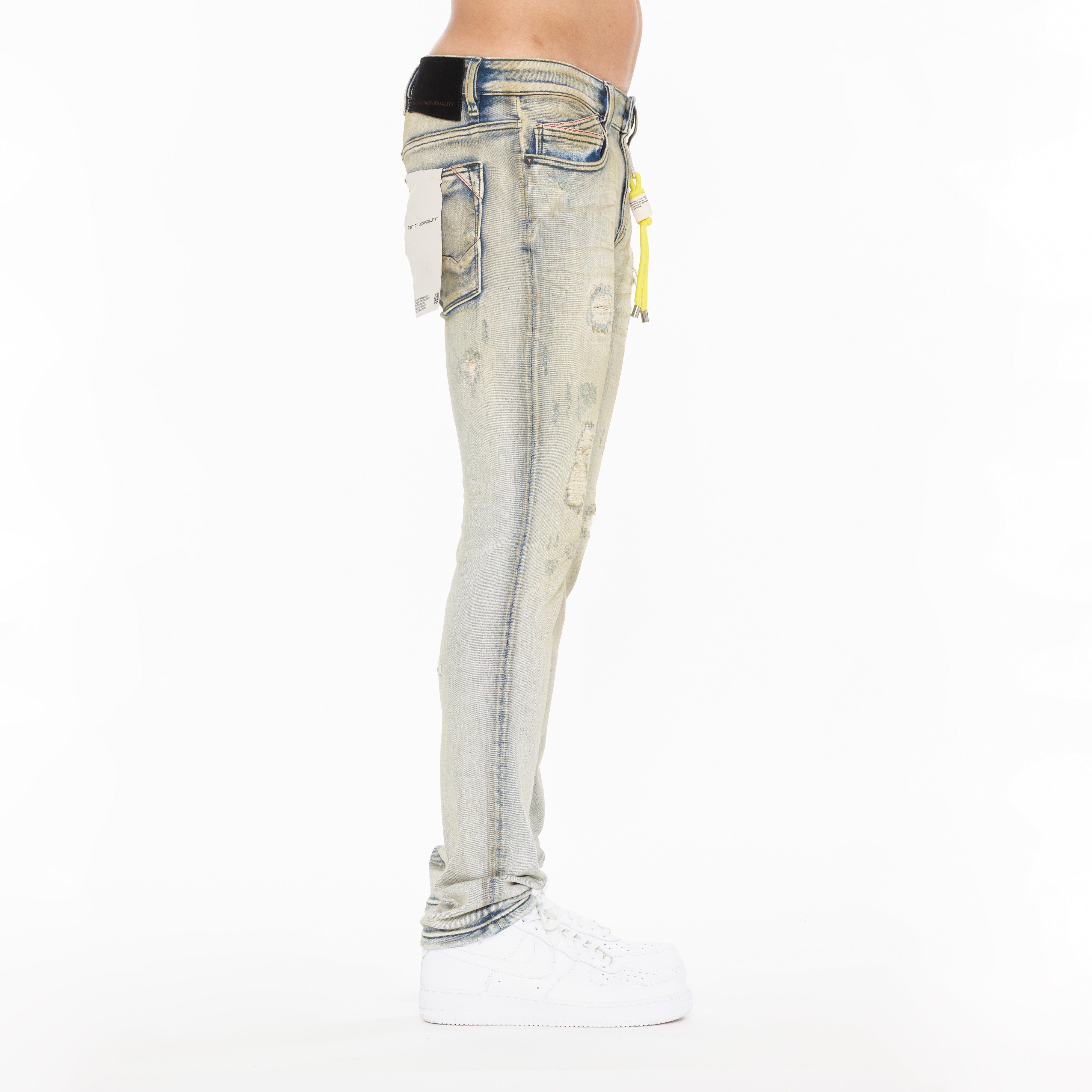 Cult's Punk Super Skinny 601 Jeans in Clay - Image 4