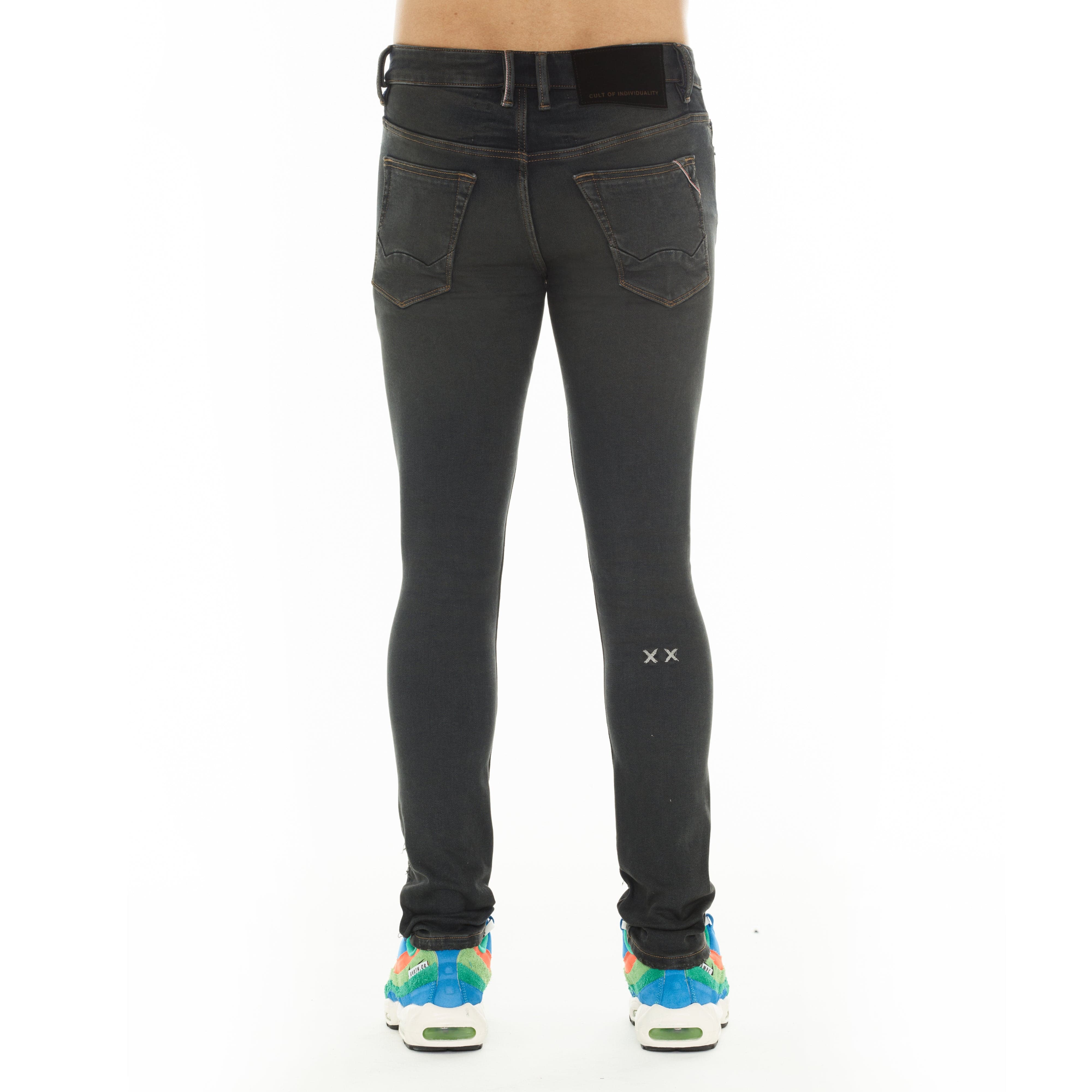 Cult's Punk Super Skinny 601 Jeans in Smog - Image 3