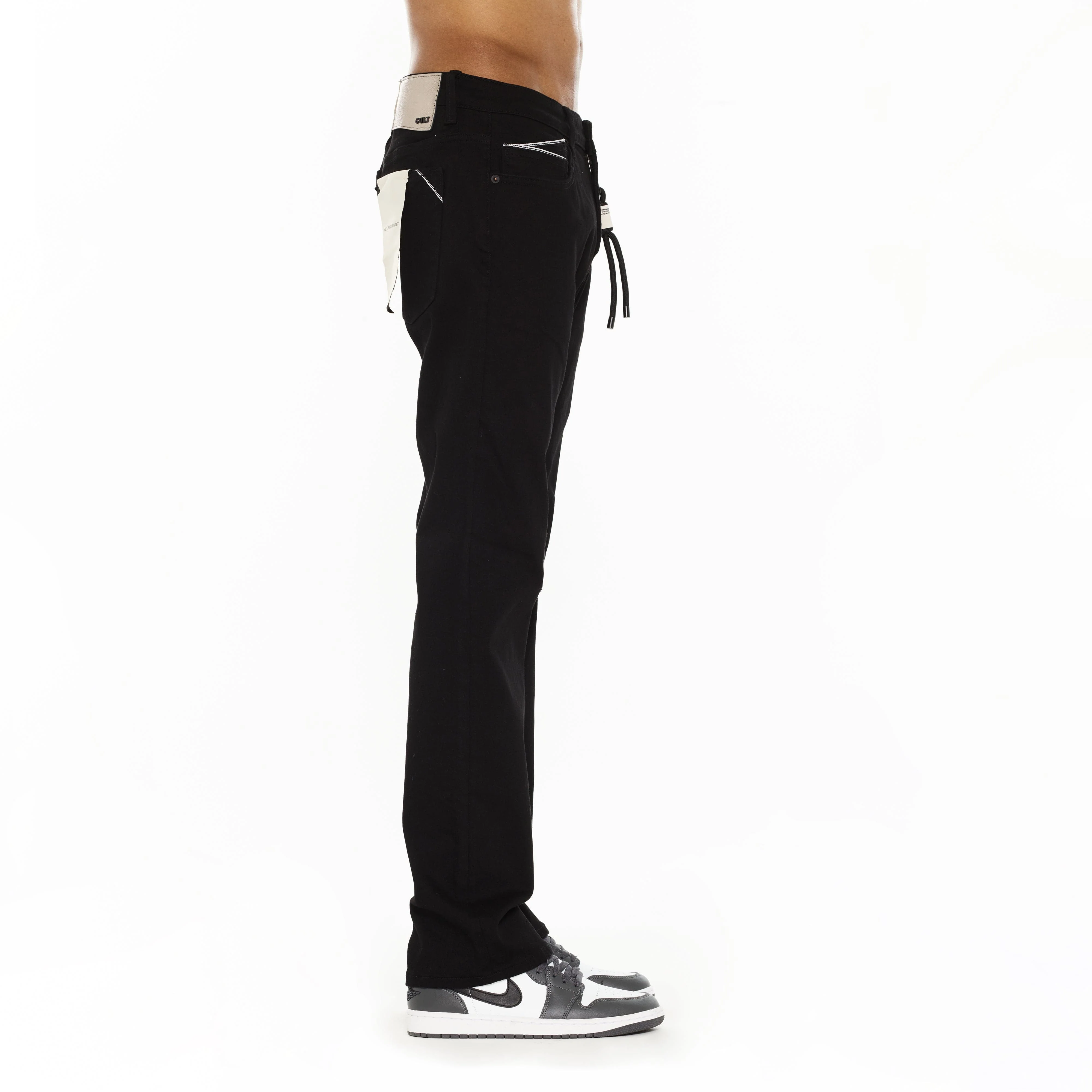 Cult's Rebel Straight Jeans in Solid Black - Image 3