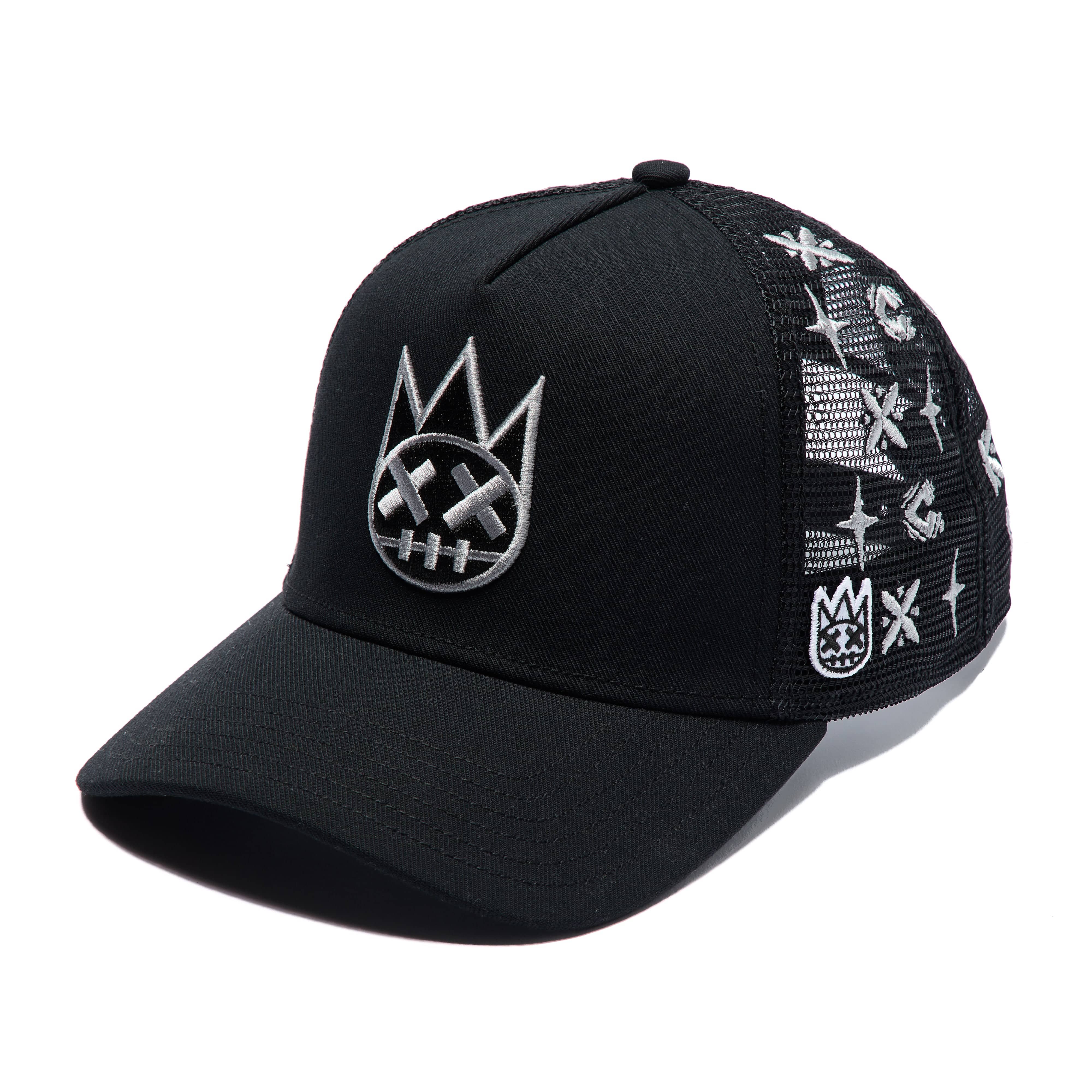 Cult's Repeat Pattern Monochromatic Hat In Black - Image 2