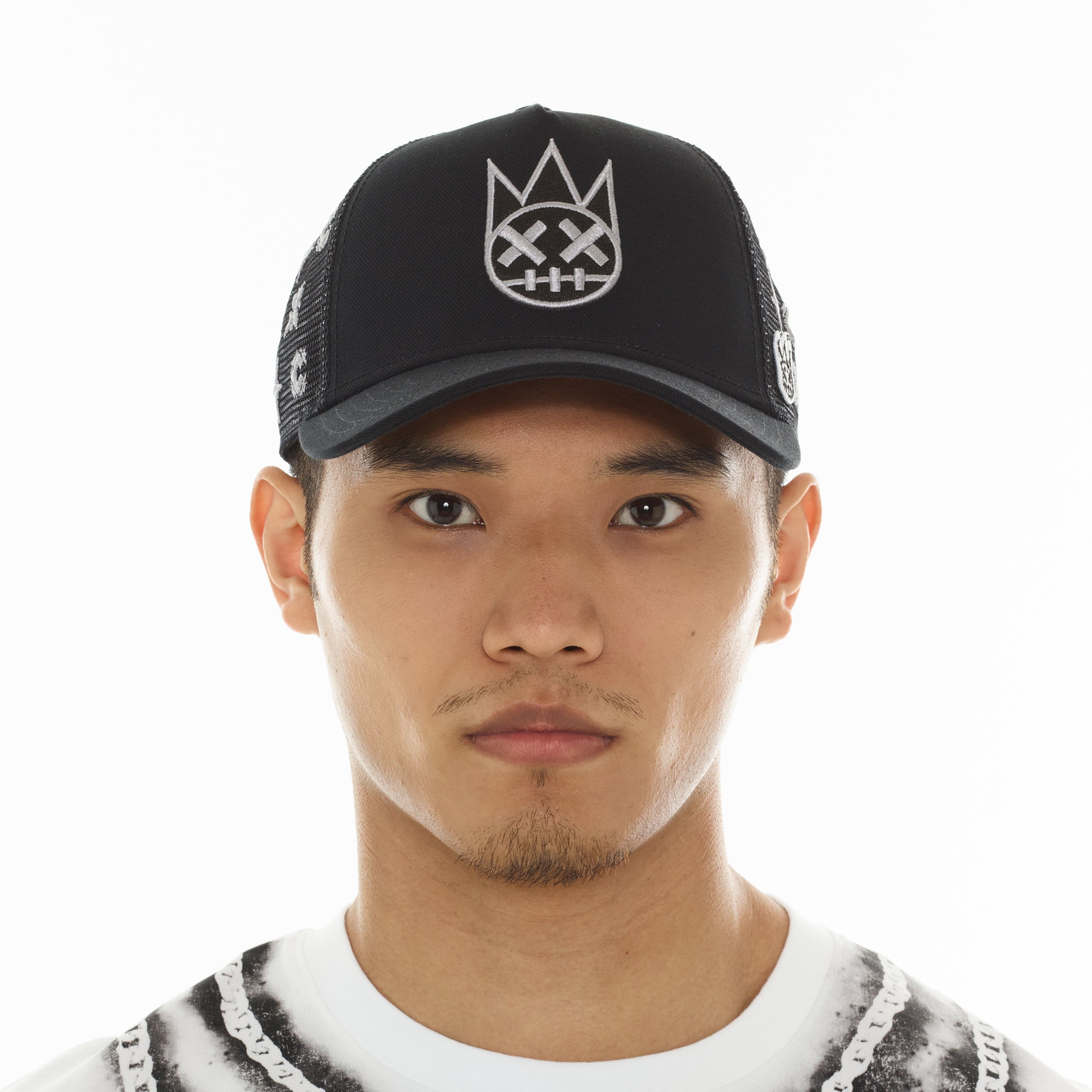 Cult's Repeat Pattern Monochromatic Hat In Black - Image 3