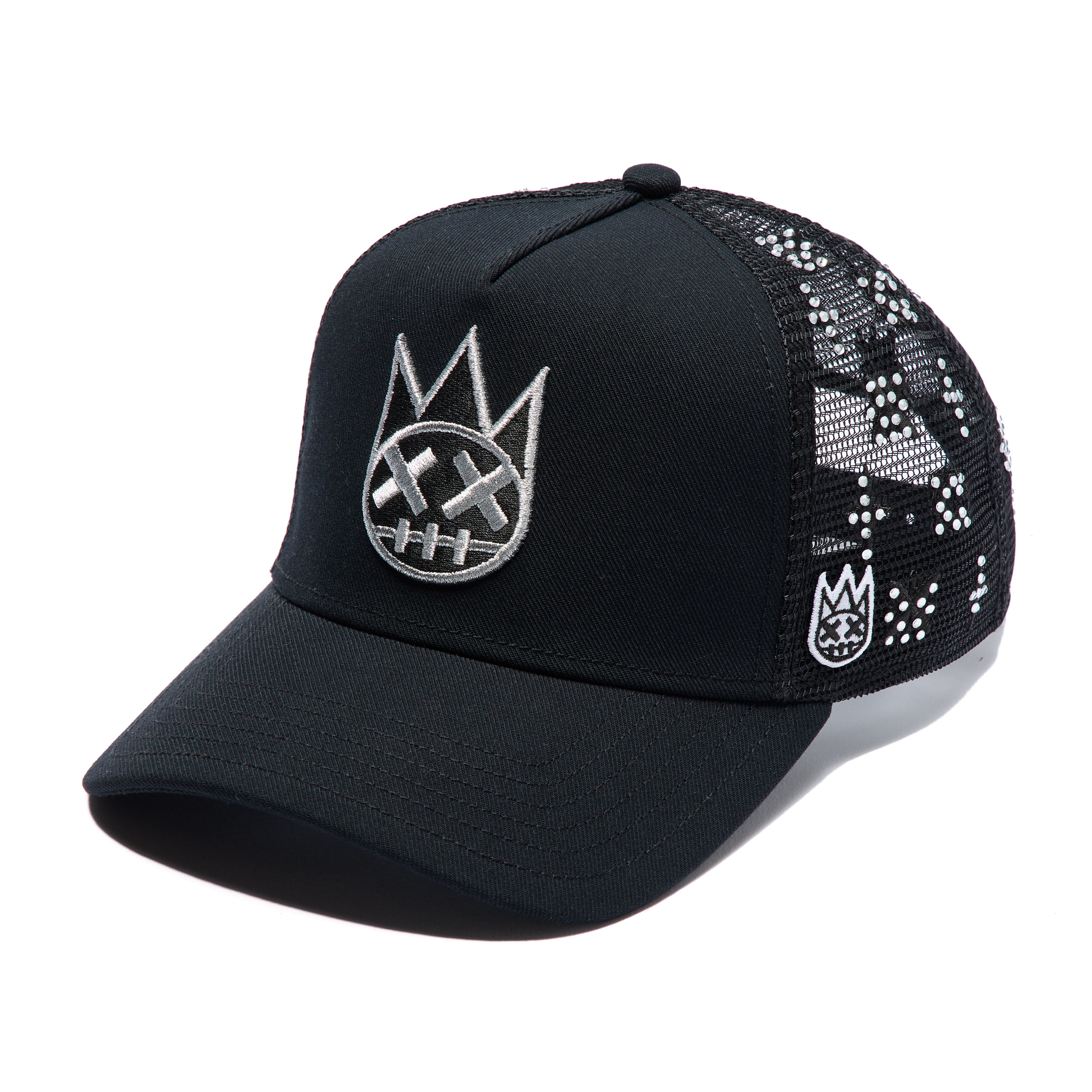 Cult's Repeat Pattern With Crystals Hat In Black - Image 2