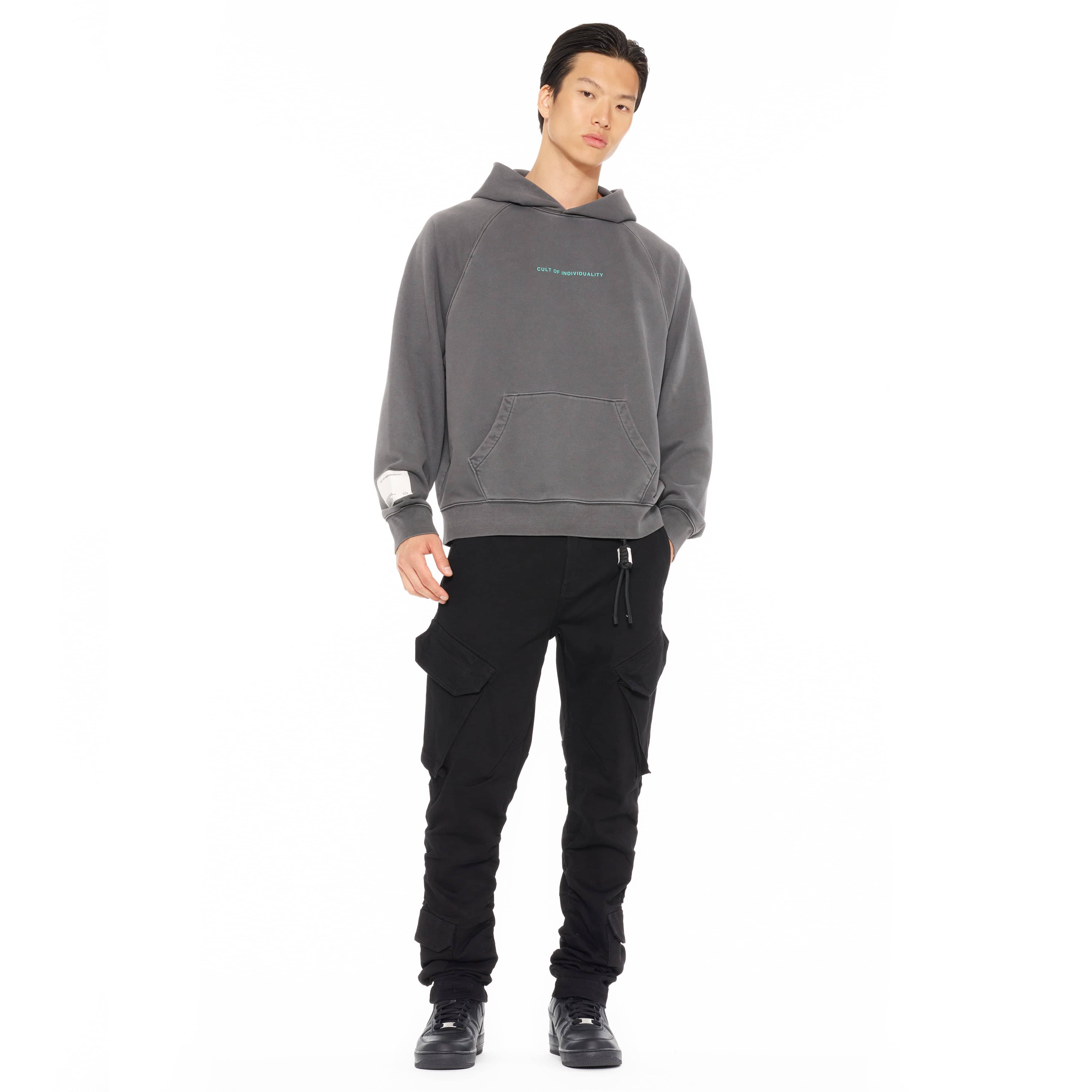 Cult's Rocker Cargo 606 Pants in Double Black - Image 3