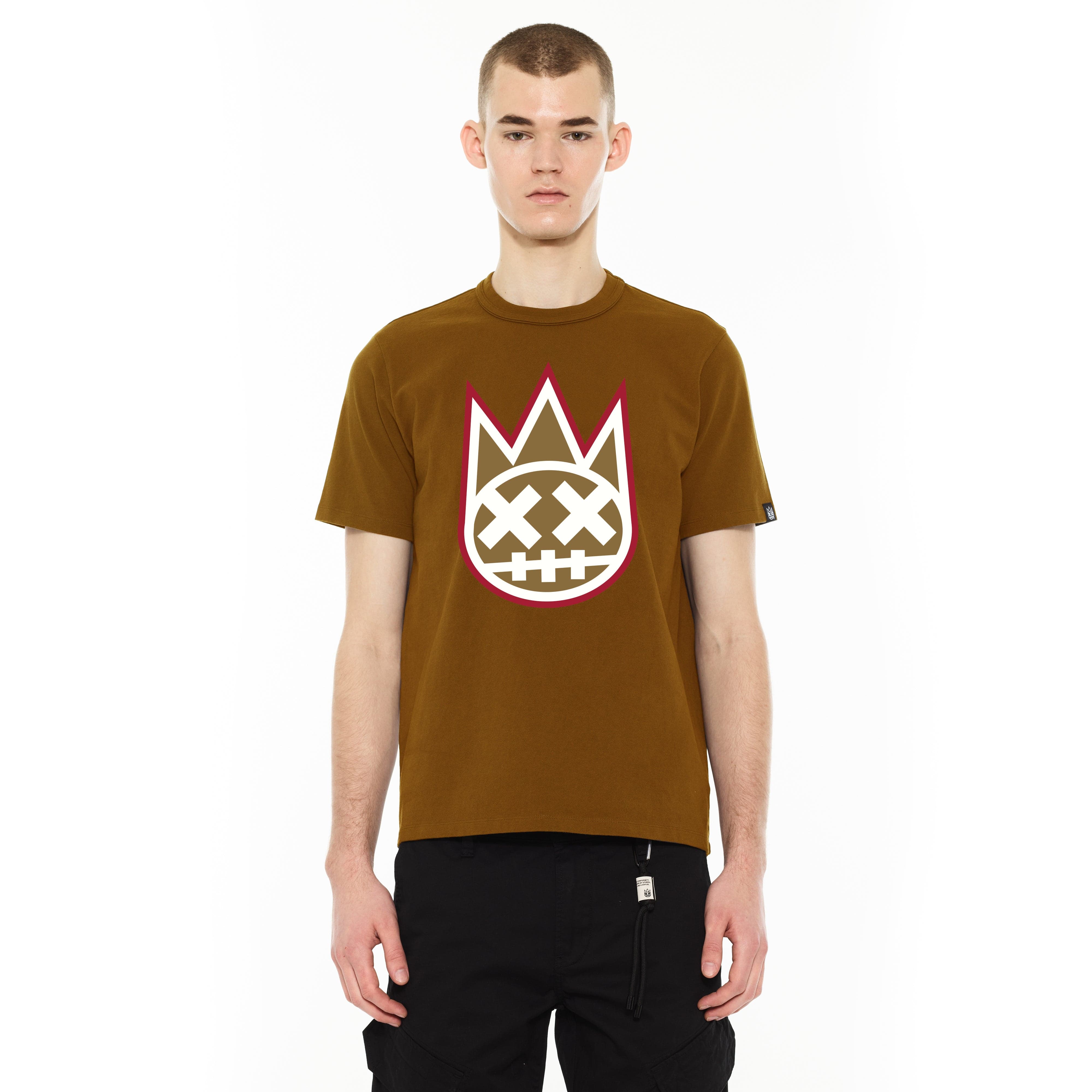 Cult's S/S Crew Neck Logo Tee in Hawaiian Sunset