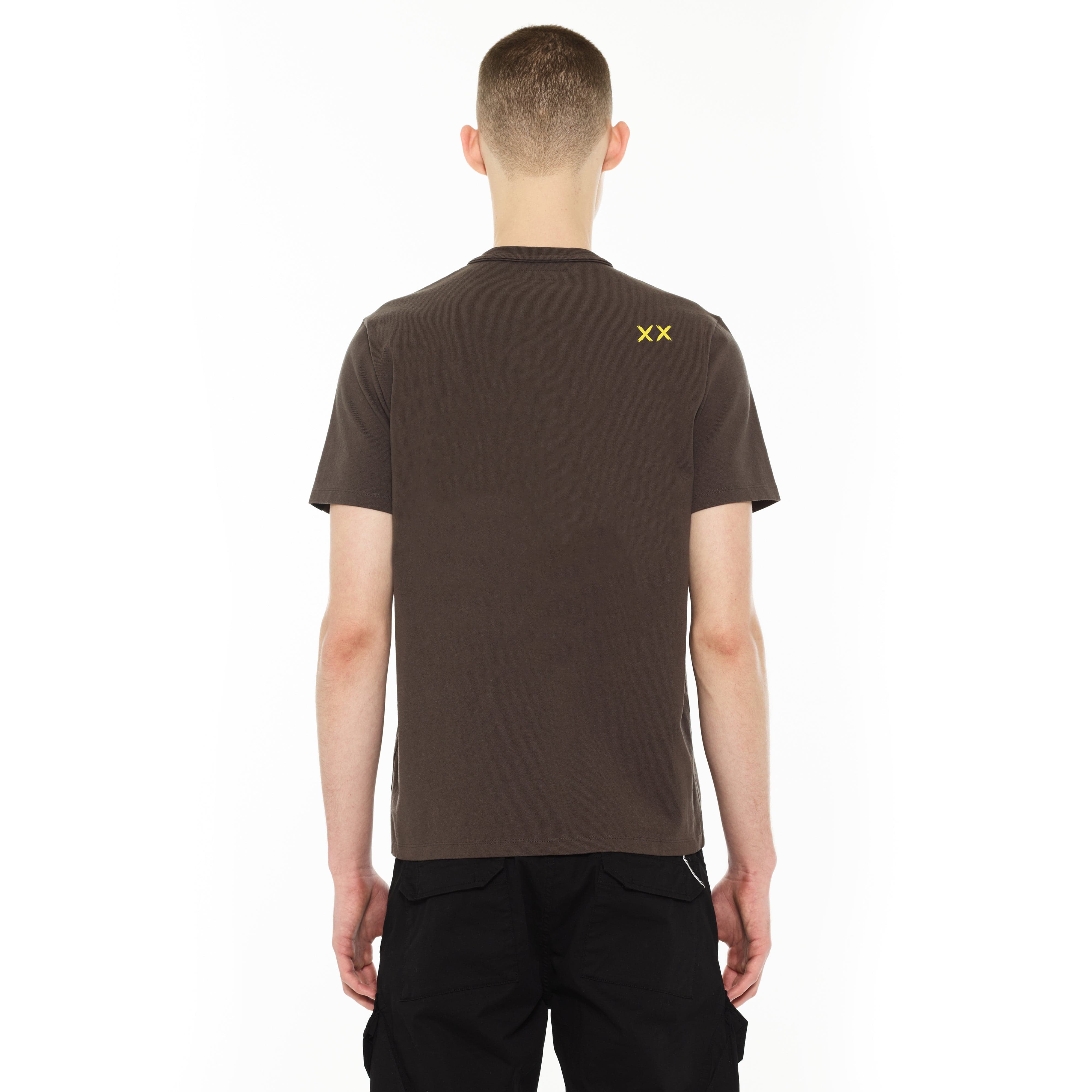 Cult's S/S Crew Neck Logo Tee in Pinecone - Image 2
