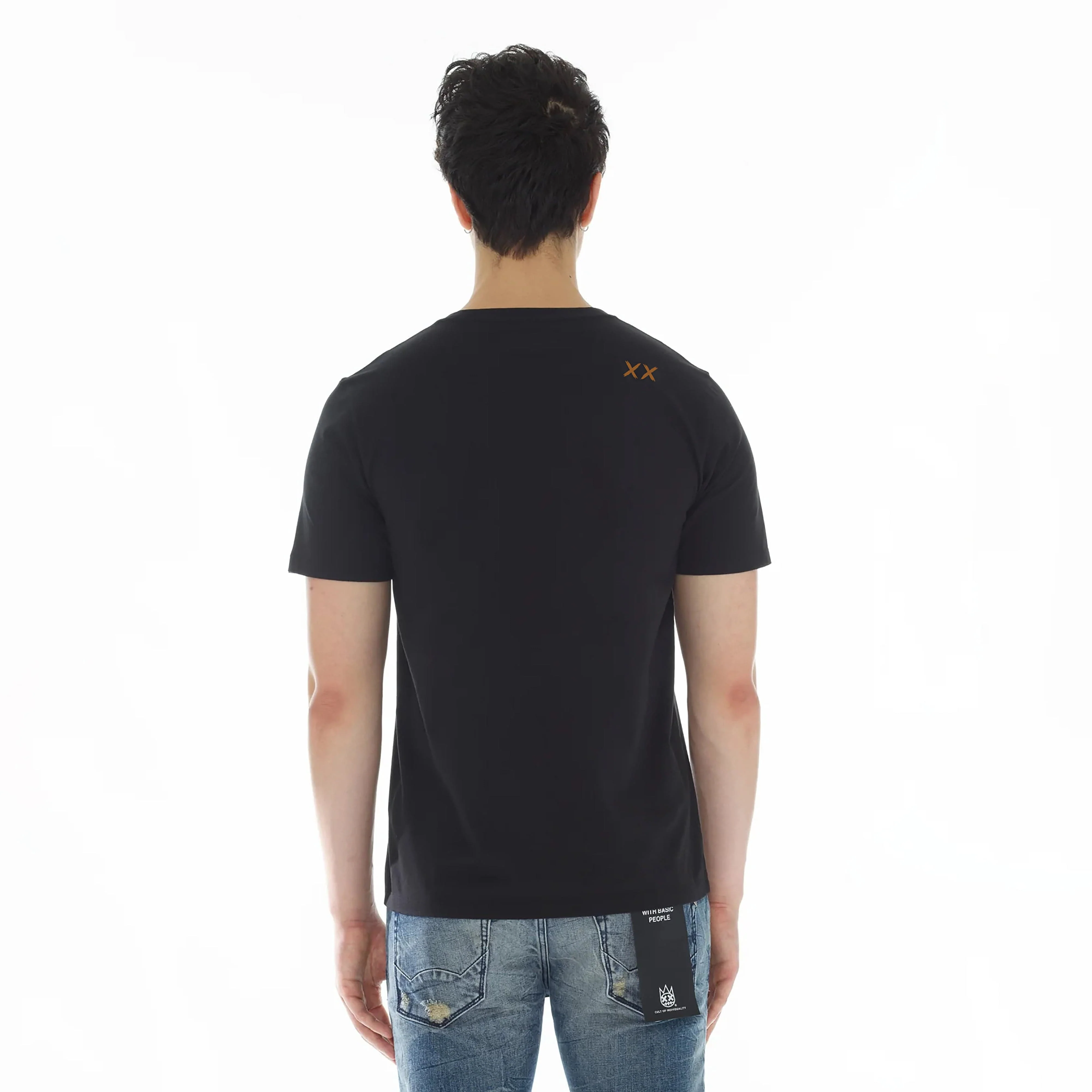 Cult's Shimuchan Short Sleeve Crew Neck Tee in Black - Image 2