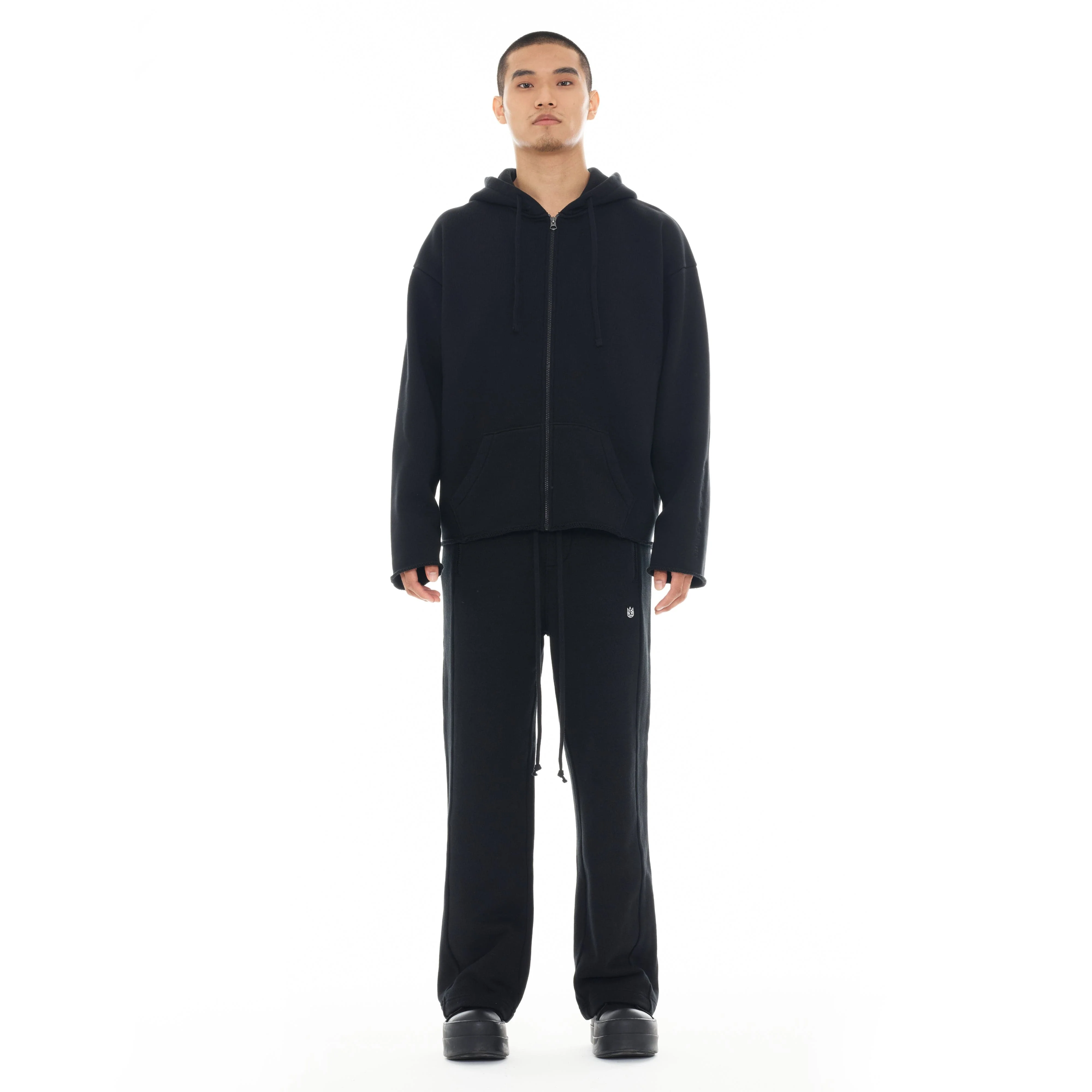 Cult's Zip Hooded Sweatshirt "Core" 620 Grams In Black - Image 5