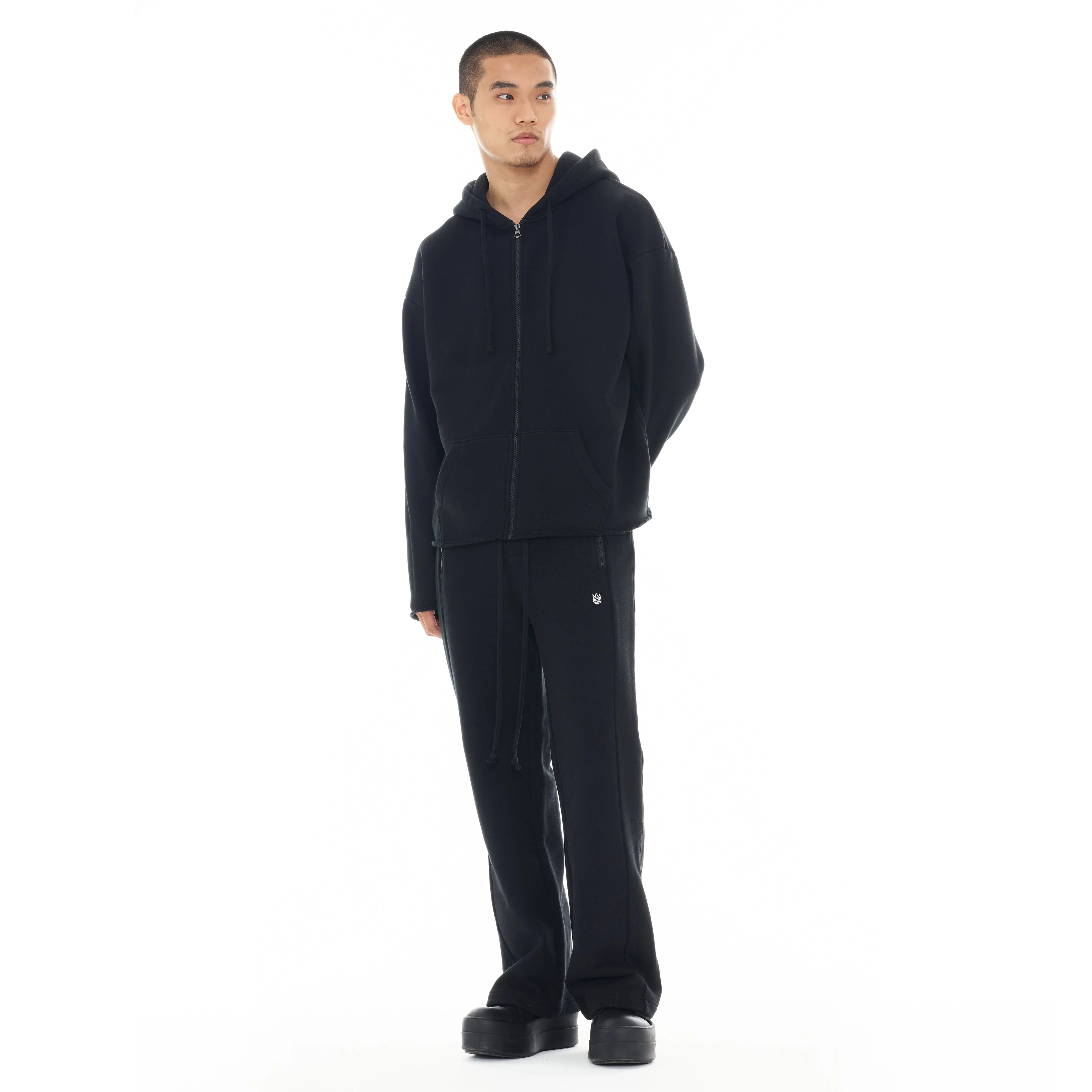 Cult's Zip Hooded Sweatshirt "Core" 620 Grams In Black - Image 6