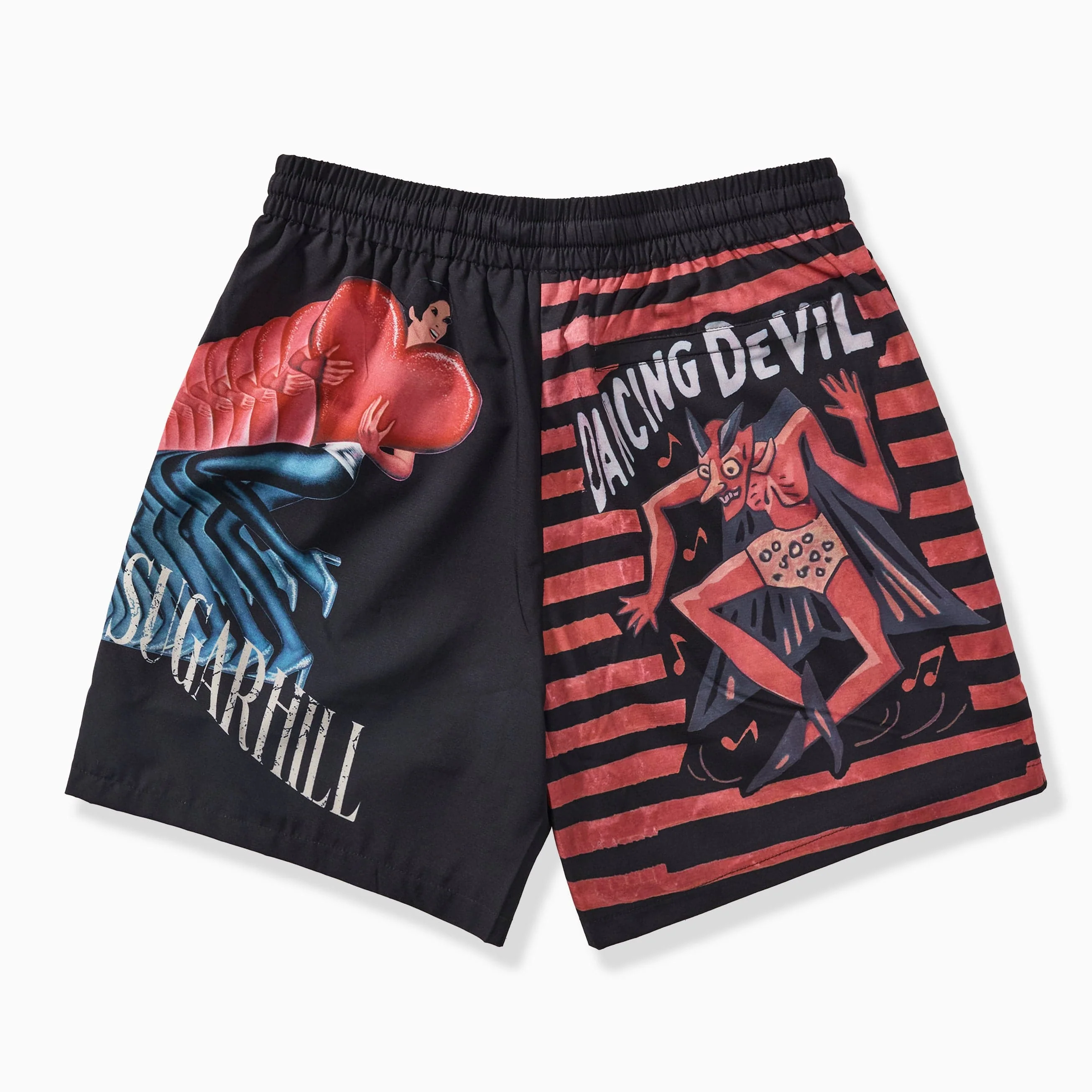 "Dancing" Poly Shorts (black/red) - Image 6