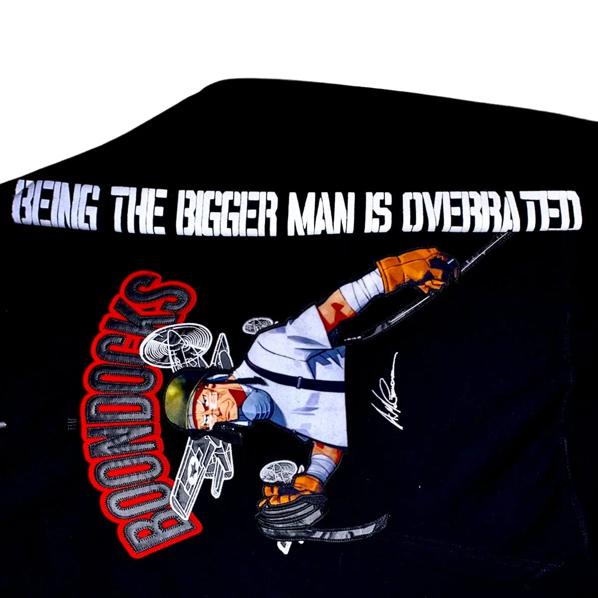 De Kryptic Boondocks Uncle Hoodie (Black) BD-KT-110 - Image 2