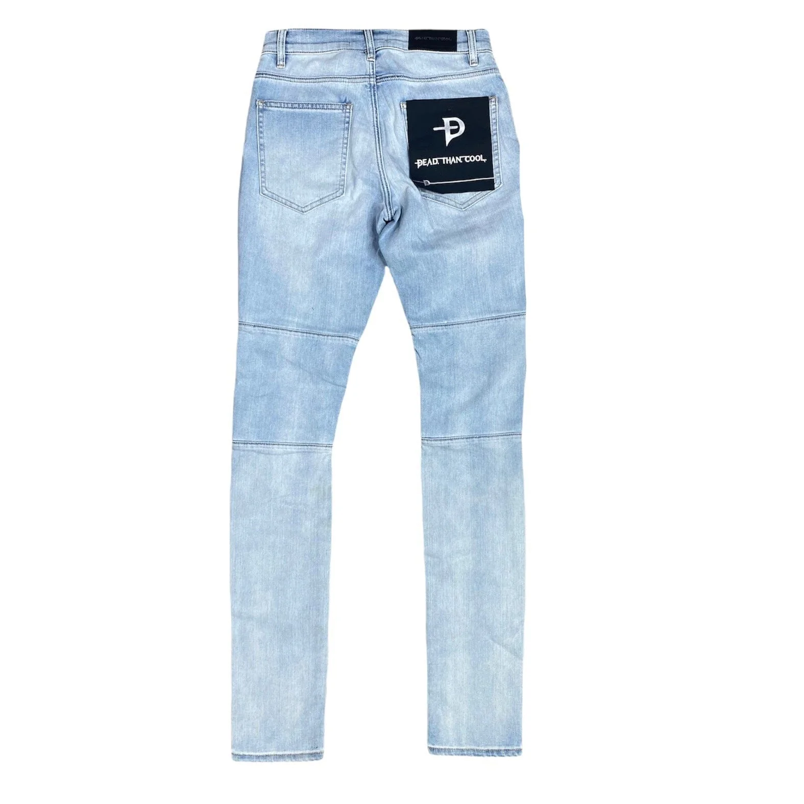 Dead Than Cool Moto Jean (Lt Blue) - JN234 - Image 2