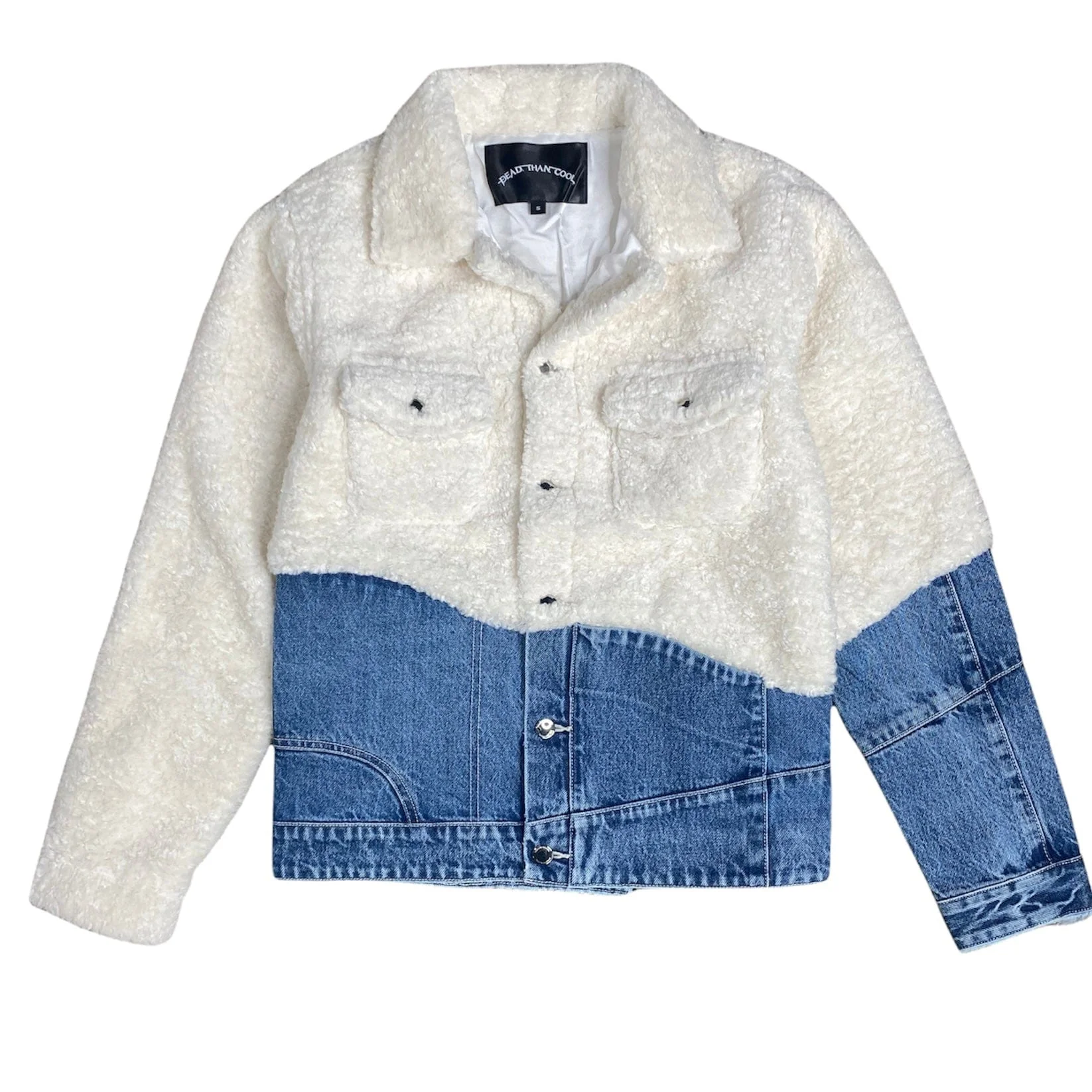 Dead Than Cool Shepard Jacket (Cream/Blue) - Image 2