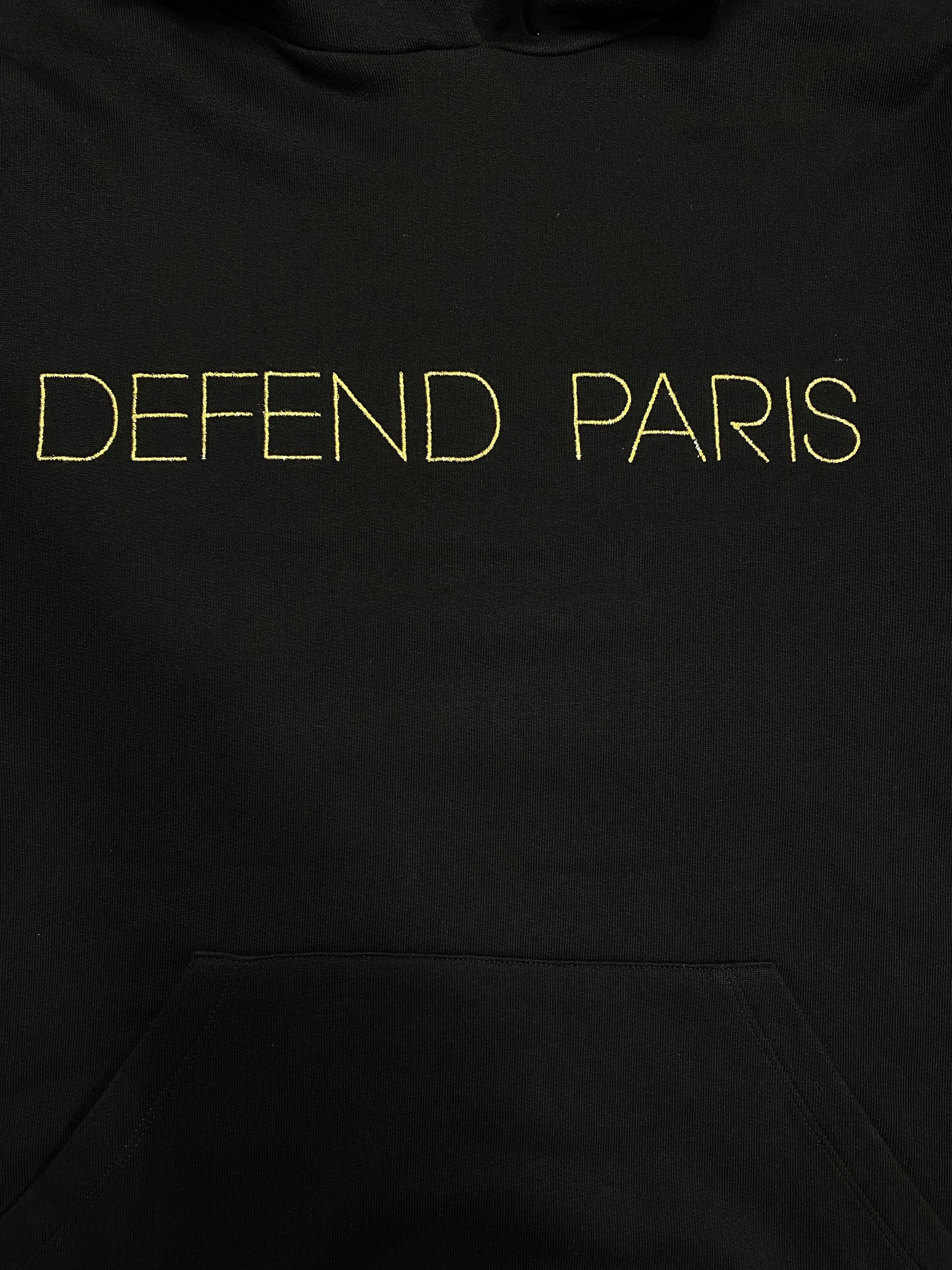 Defend Paris Pullover Hoodie (Black) - FW1718 - Image 2