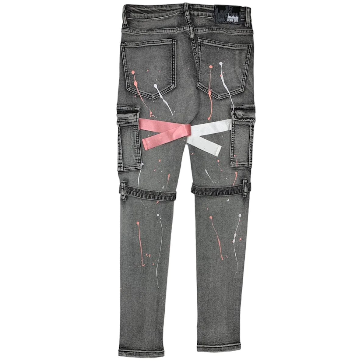 DenimiCity Stacked Trim Denim (Light Grey) - DNM-K025 - Image 2