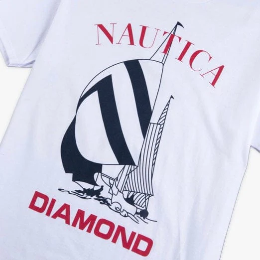 Diamond Supply Diamond X Nautica Tee (White) C20DMPA405S - Image 2