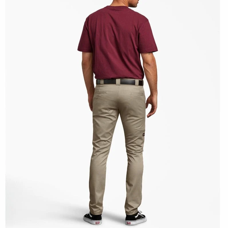 Dickies Flex Skinny Fit Double Knee Work Pants (Desert Khaki) WP811DS - Image 5