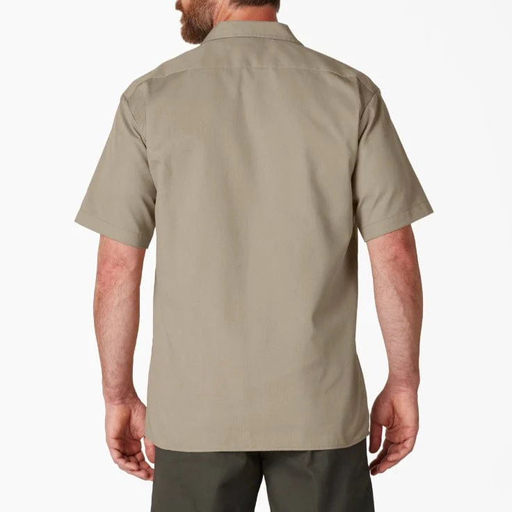 Dickies Short Sleeve Twill Work Shirt (Desert Khaki) 1574DS - Image 3