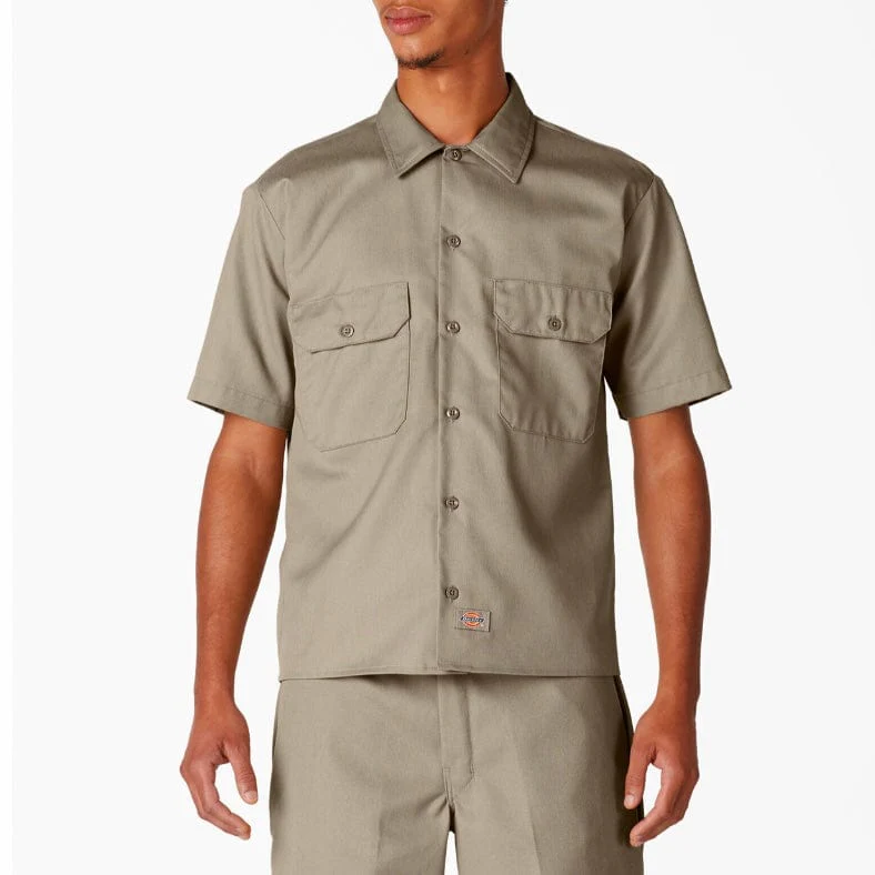 Dickies Short Sleeve Twill Work Shirt (Desert Khaki) 1574DS - Image 5
