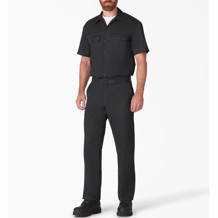 Dickies Short Sleeve Twill Work Shirt (Black) 1574BK - Image 5