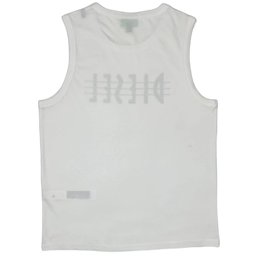 Diesel Tank Top (White) - A024580GRAF - Image 2