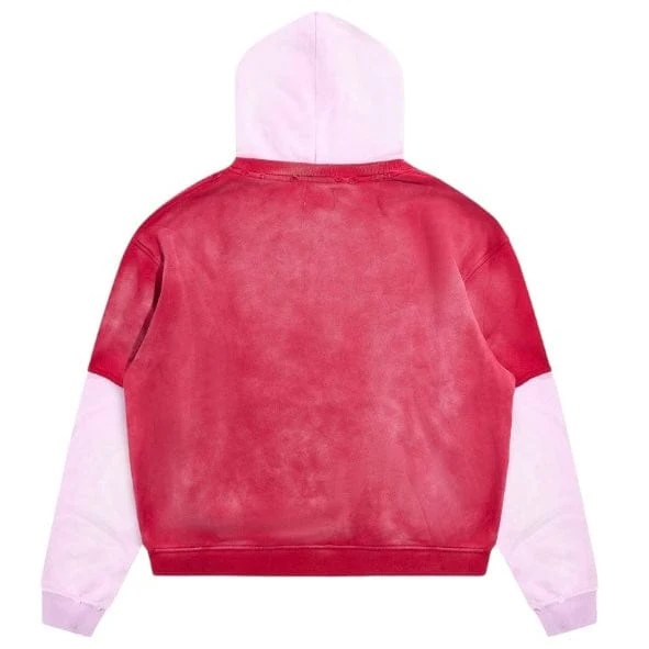 Diet Starts Monday Double Layer Hoodie (Washed Red/Pink) - Image 8
