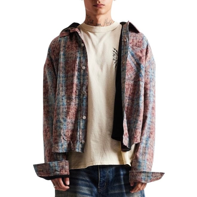 Diet Starts Monday Eagle Hooded Flannel (Acid Washed) - Image 4